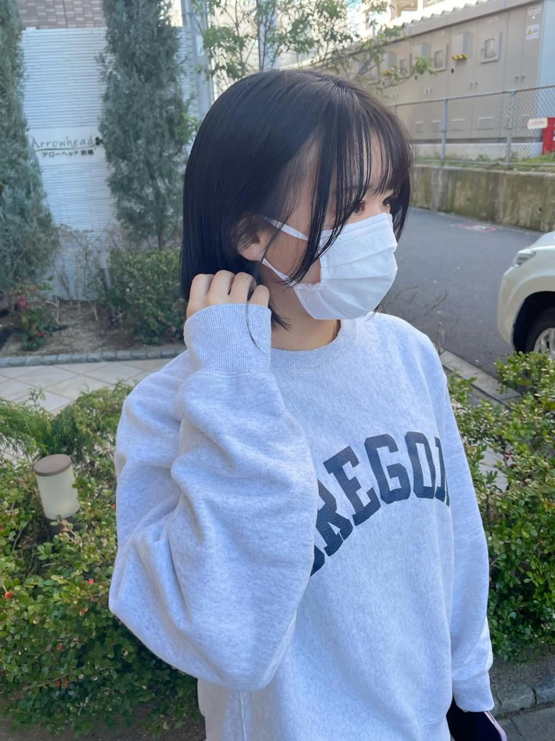 ミディアム 亀川蓮 Agu hairのヘアスタイル