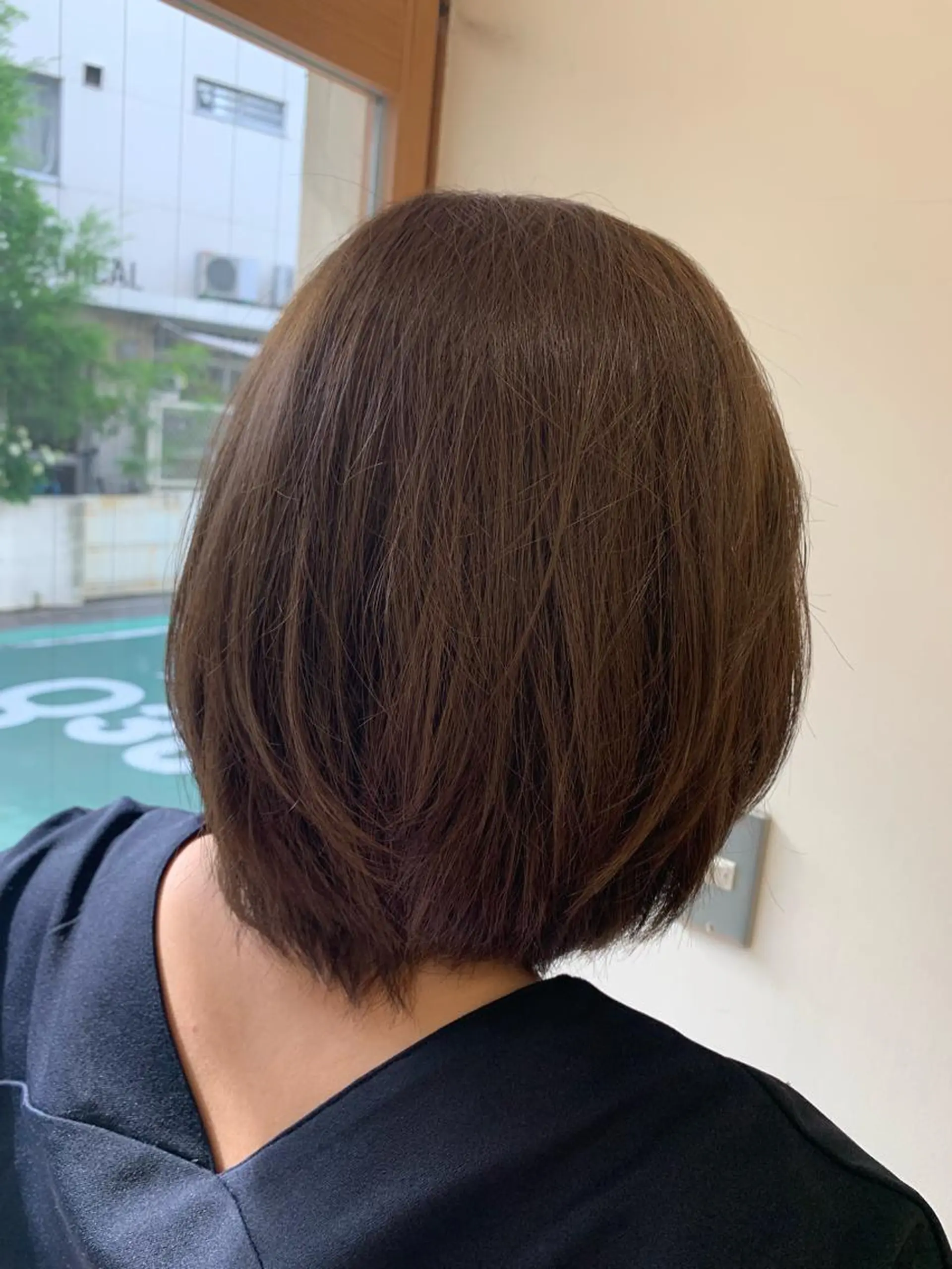 ショート カラー アッシュ ボブ/美髪矯正 /佐藤　奈巳のヘアスタイル