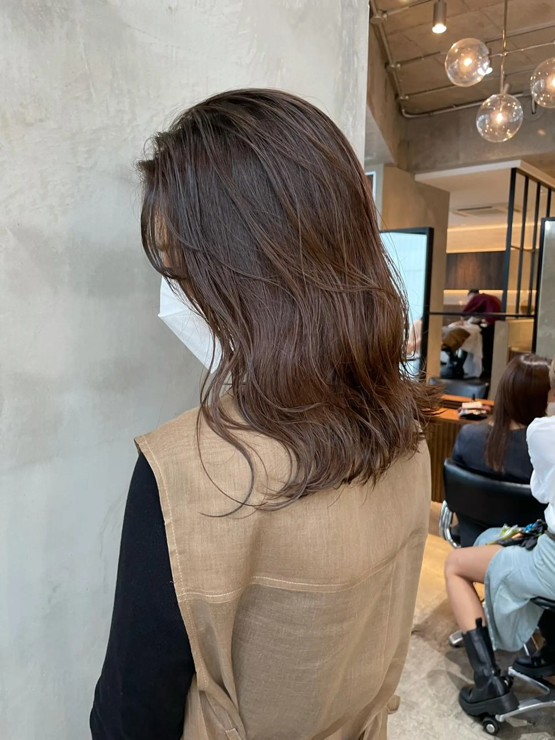 ミディアム カット ヘアカラー トリートメント HAVANA MIZUKIのヘアスタイル