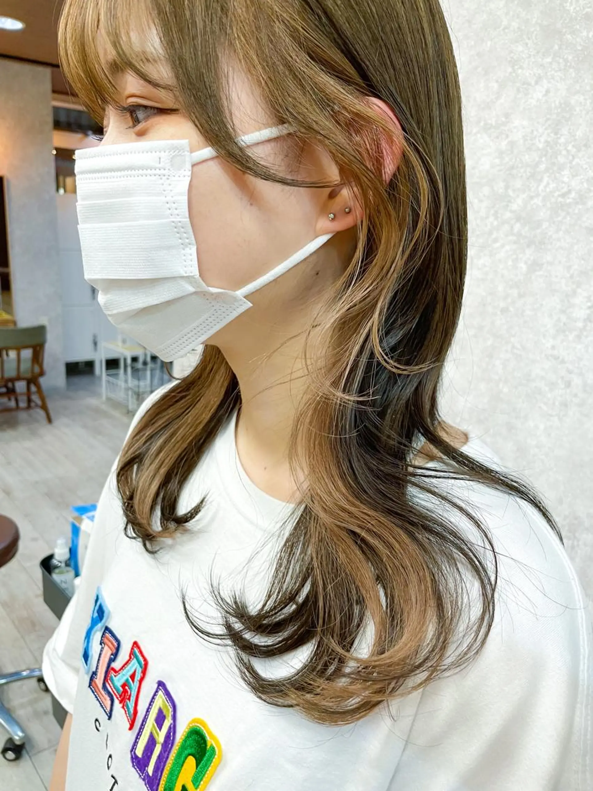 セミロング カラー 高橋 みく/ minim 暖色のヘアスタイル