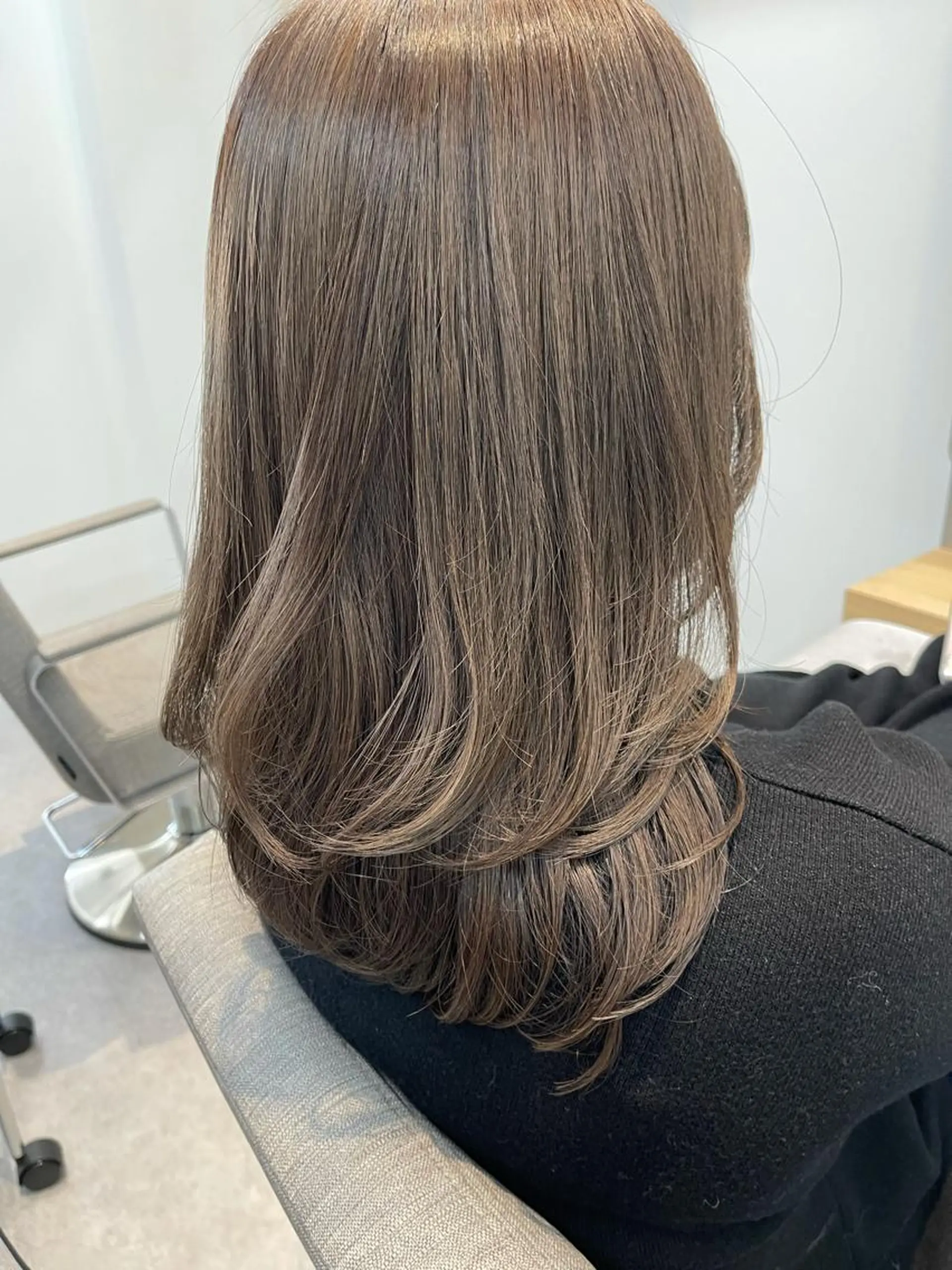 ミディアム カラー ヘアアレンジ カット ヘアカラー トリートメント Aloa透明感ヘア ♡kanami♡のヘアスタイル