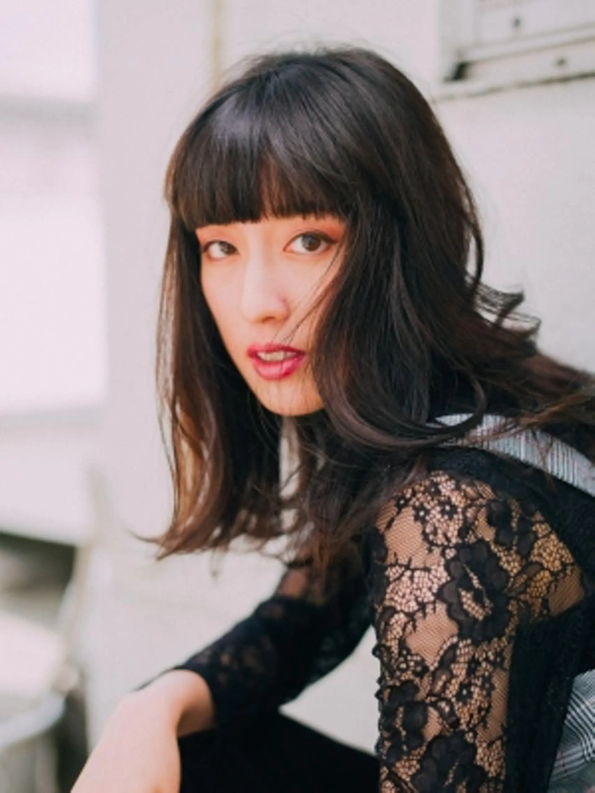 ミディアム amie 高崎 【アミ】のヘアスタイル