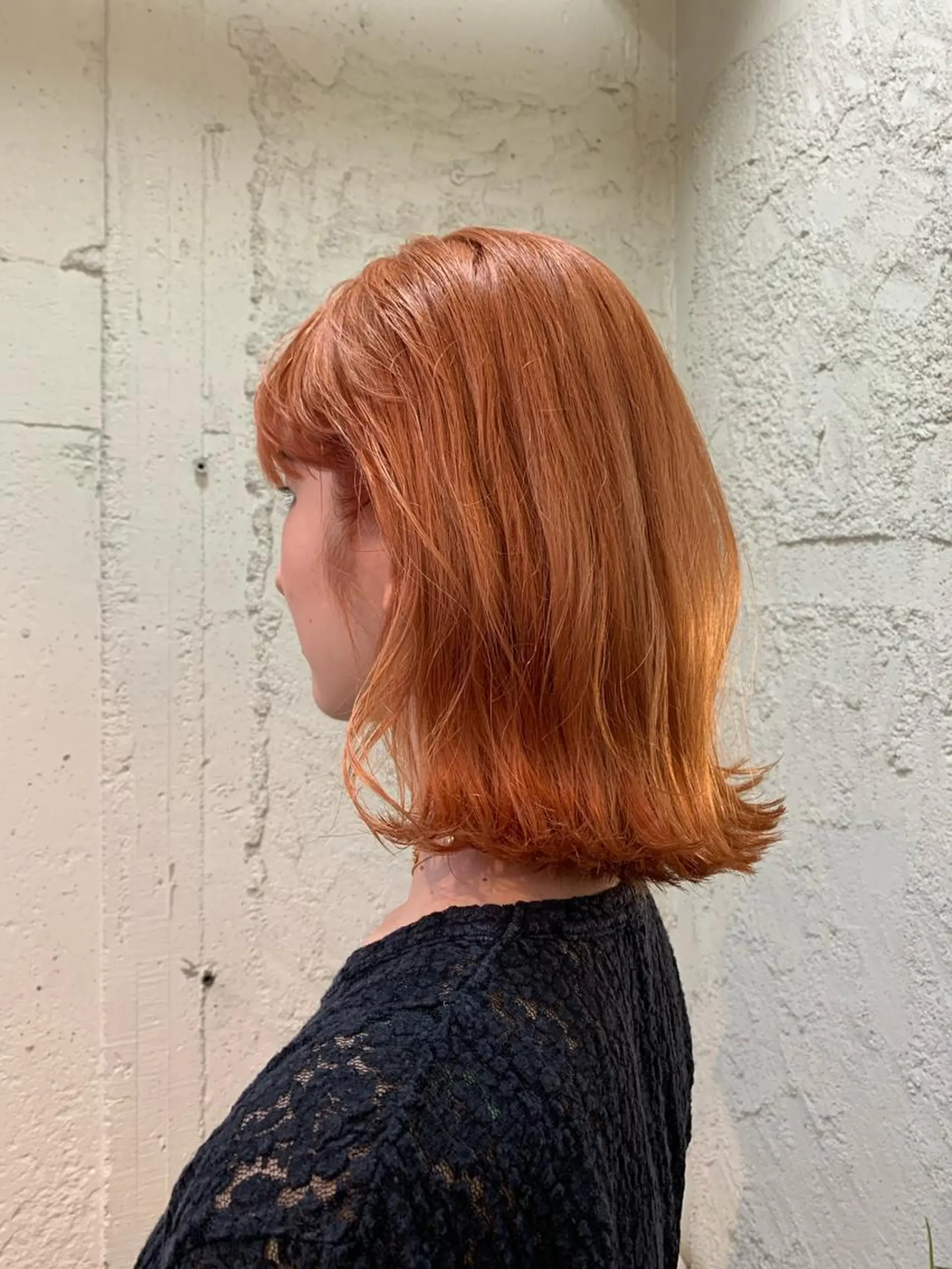 ミディアム 髪質改善ストレート/ ブリーチ／渋谷　福田のヘアスタイル