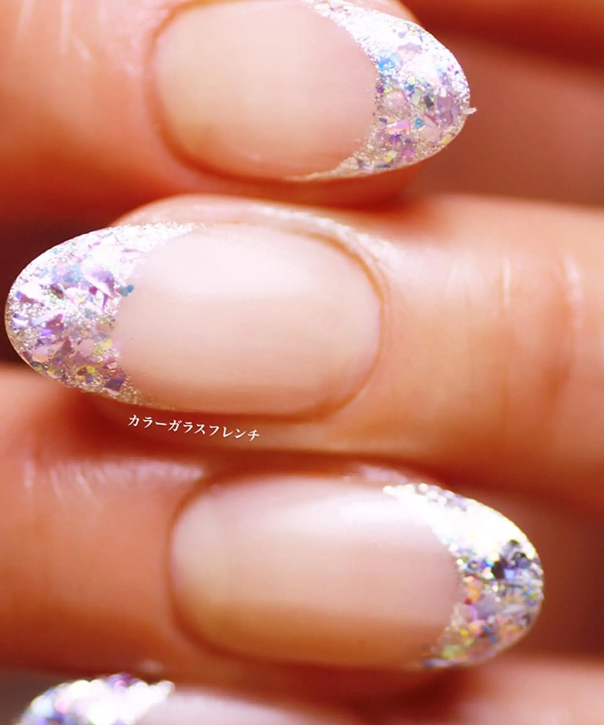 ネイル アートネイル フレンチネイル ガラスフレンチ atelier nife.のネイルデザイン