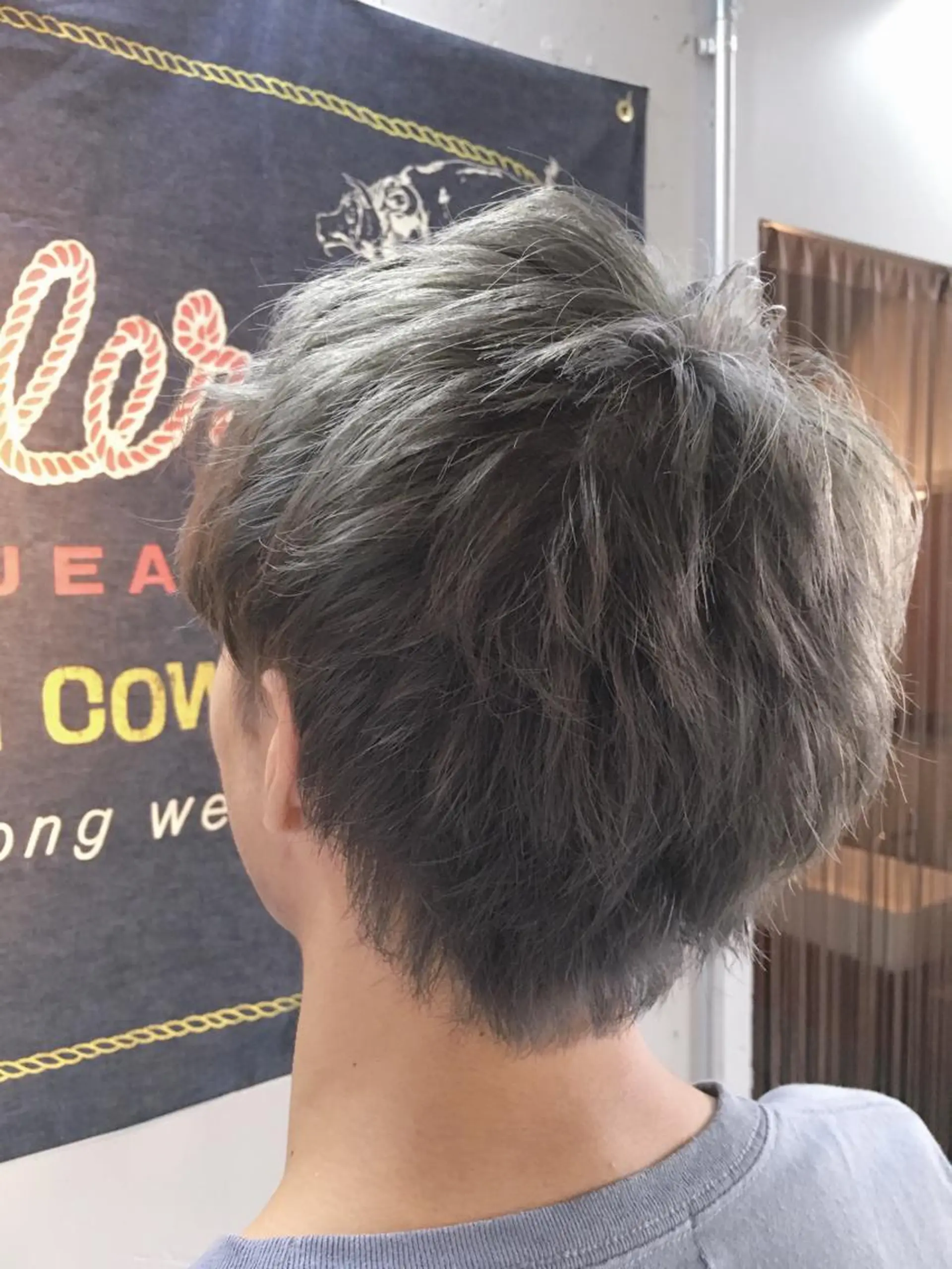 ショート カラー メンズ 代表 中島貴志のヘアスタイル