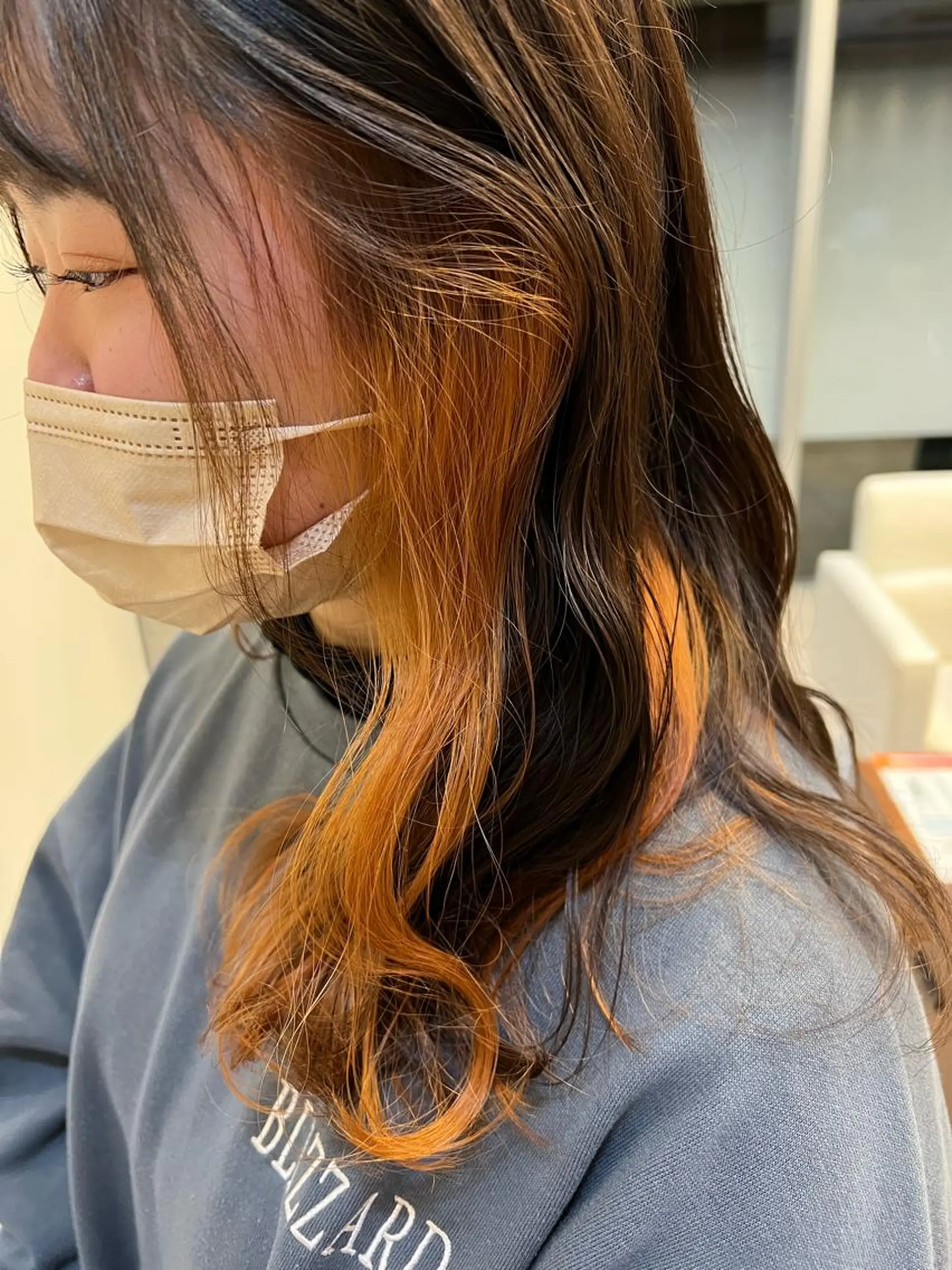 ロング 岸田 莉奈のヘアスタイル