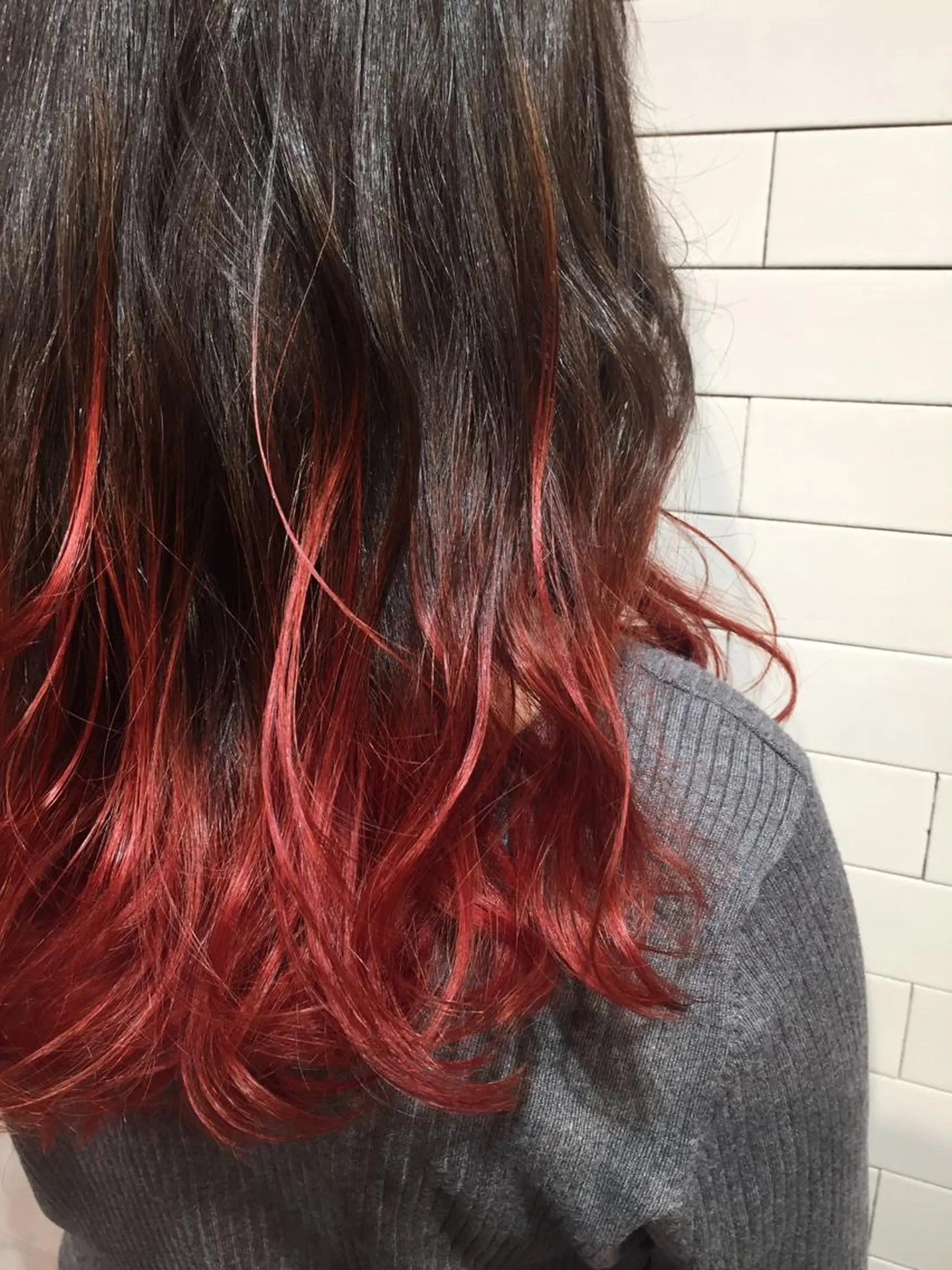 セミロング カラー トップスタイリスト 👑田添幹宜のヘアスタイル