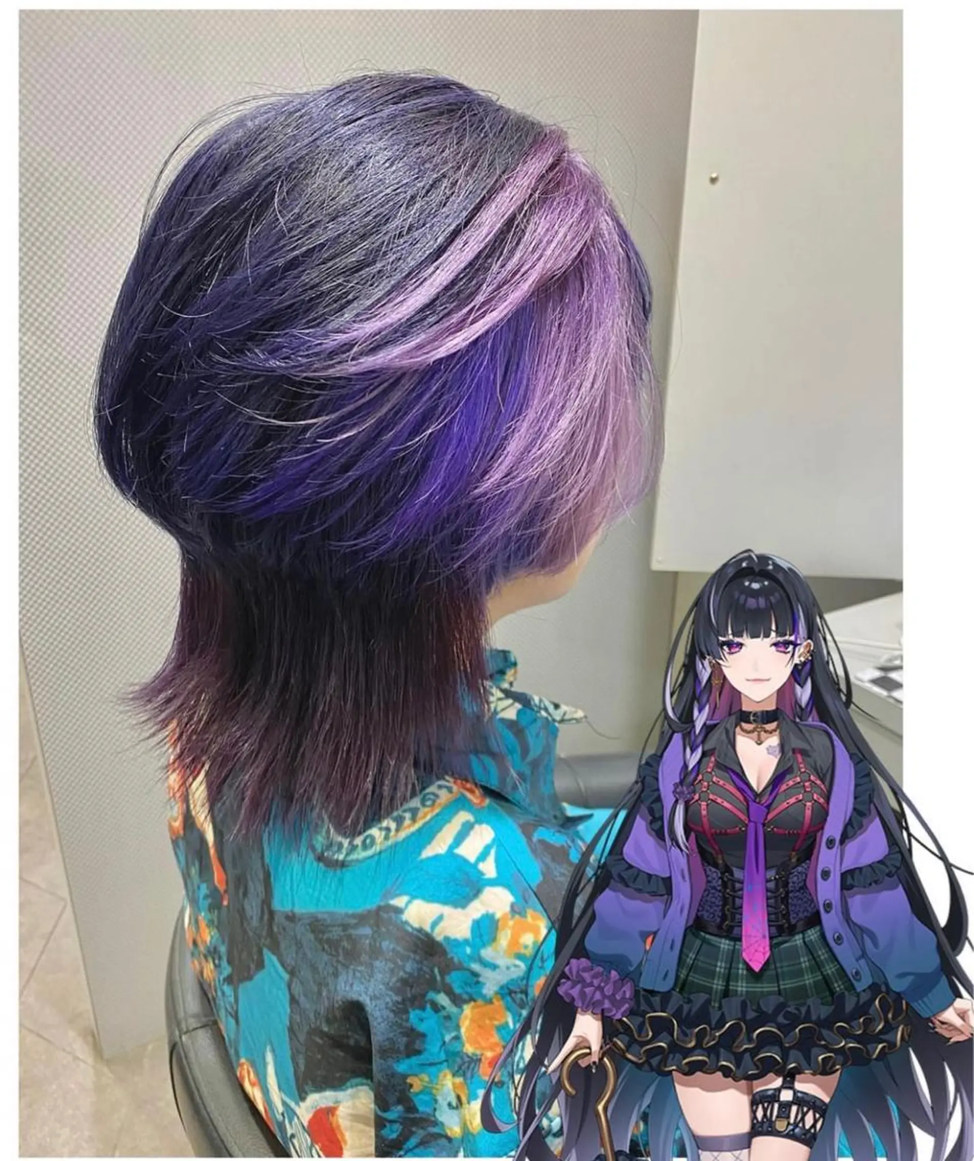 ショート カラー ウルフカット ヘアカラー GARU-ガル-所属・TSUNO🦖 派手髪/オタク美容師のヘアスタイル