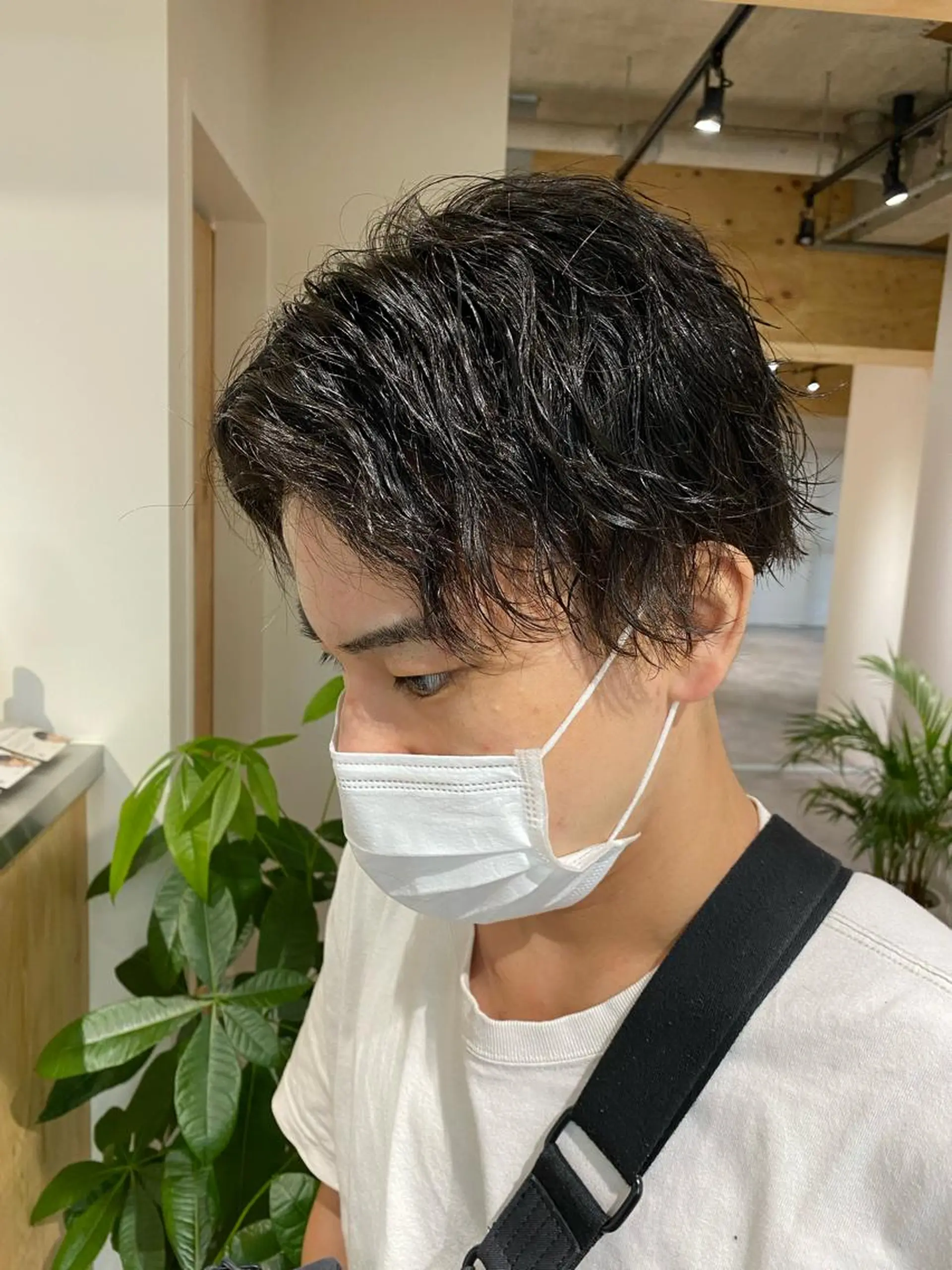 パーマ メンズ カット パーマ ヘアセット メンズブリーチカラー /パーマ ごーた立川のヘアスタイル