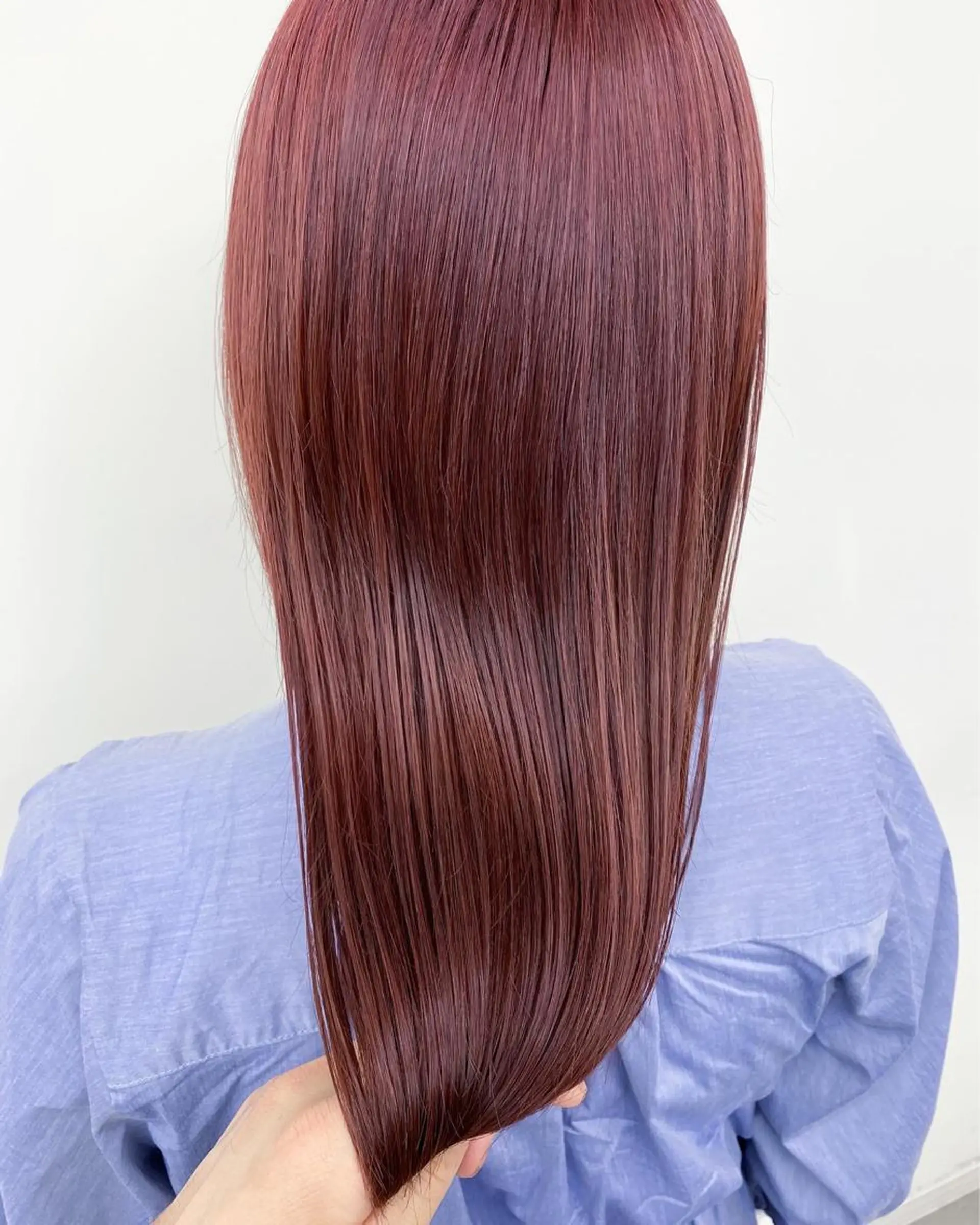 セミロング カラー ブリーチ ピンクカラー カット ヘアカラー トリートメント Meena by urban所属・丹羽 隼人/髪質改善 /韓国ヘア🇰🇷のヘアスタイル