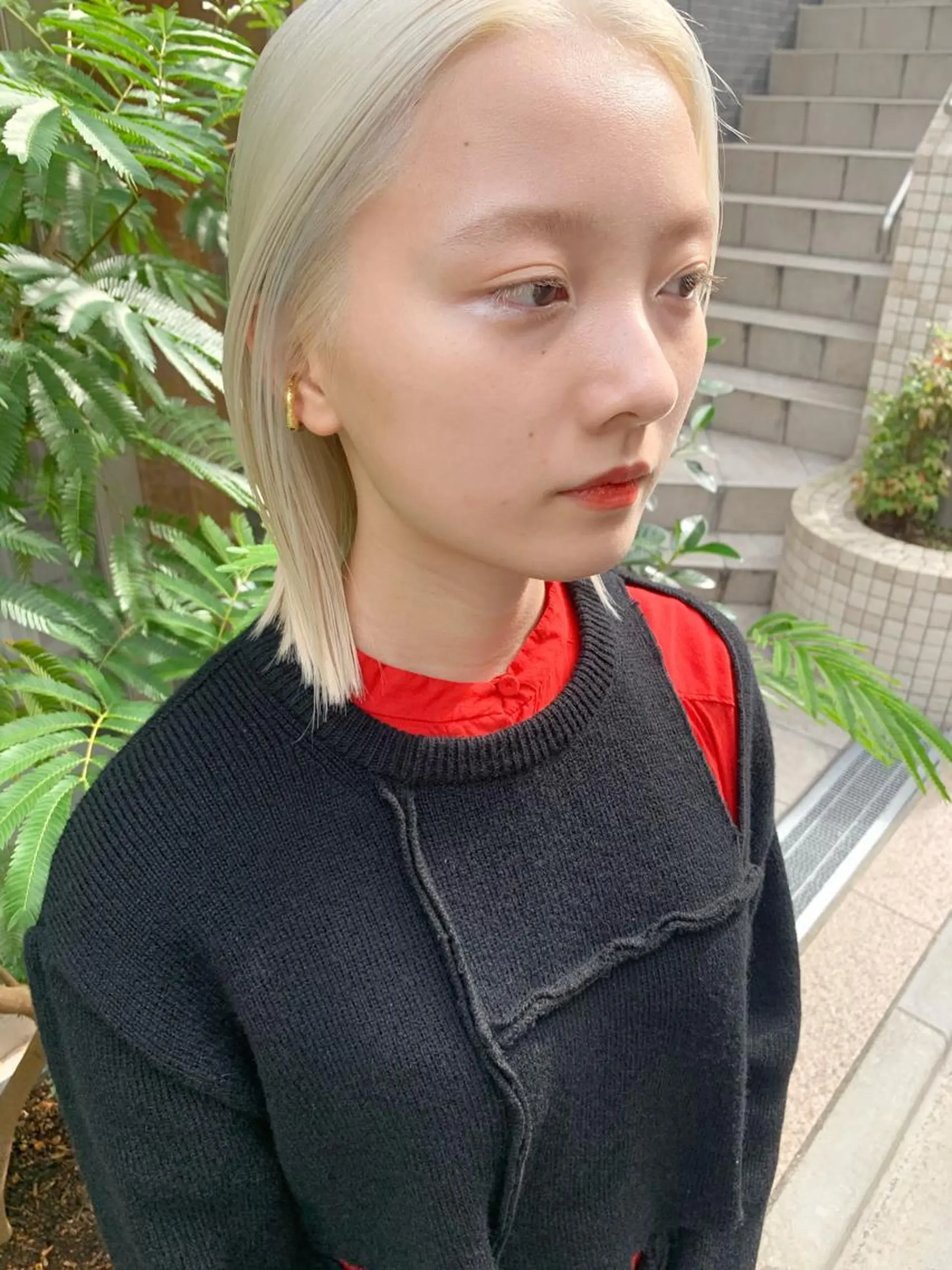 ミディアム ハイトーンNo.1✨ パーマ✨イマイタツヤのヘアスタイル