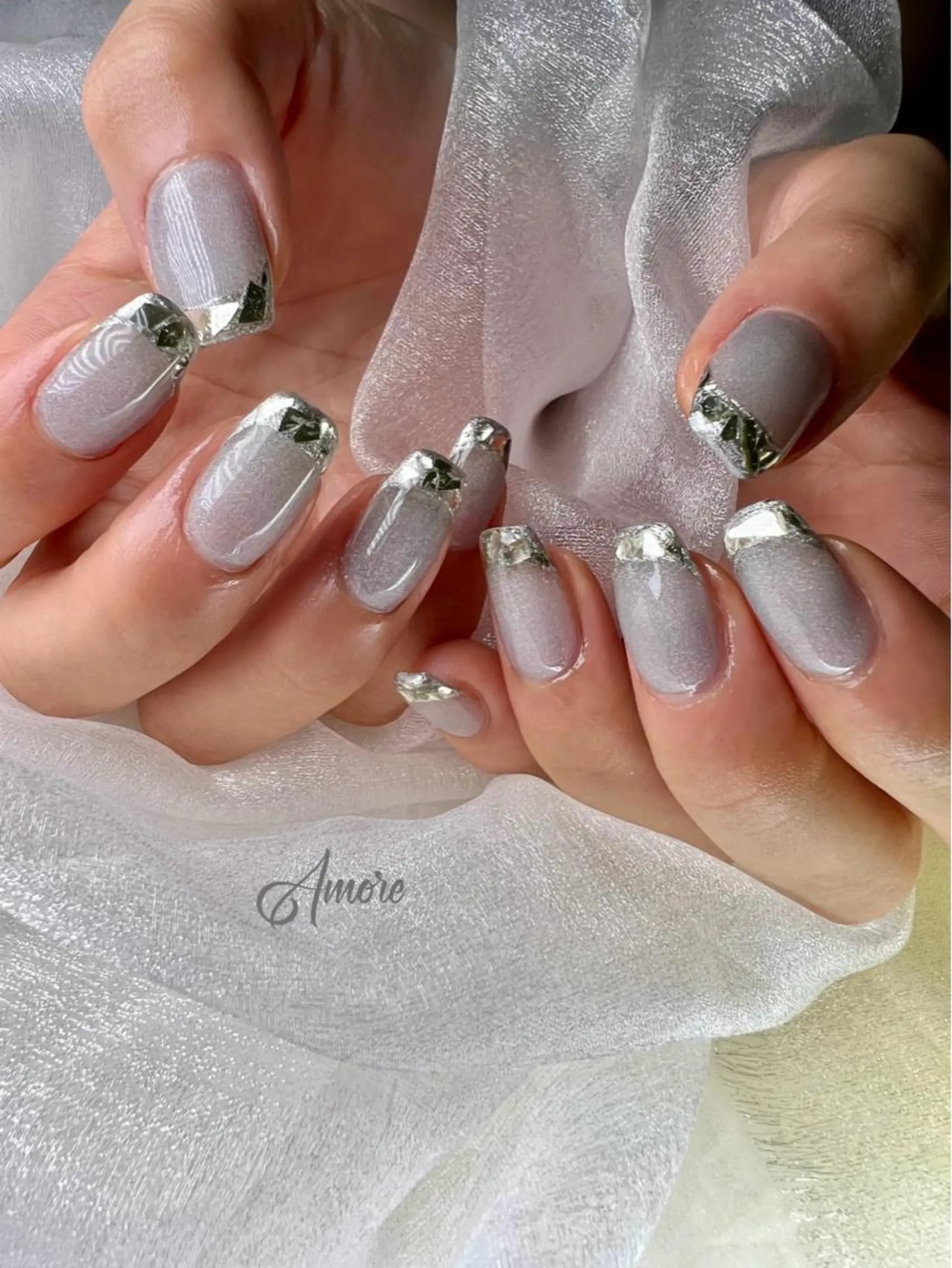 ネイル ジェルネイル 韓国ネイル パラジェル 夏ネイル You kyehwaのネイルデザイン