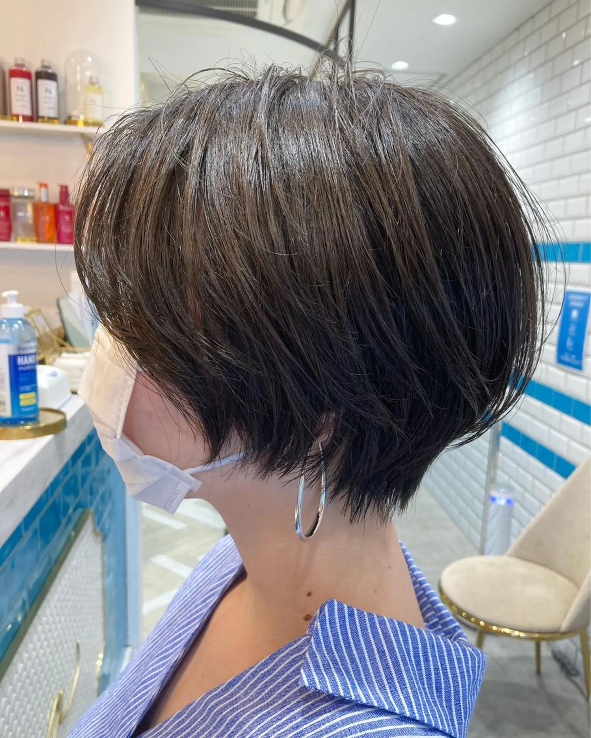 ショート カラー ショートボブ ボブ ショートヘア Loom .by Sea  ルームバイシー所属・レイヤー/前髪/ 韓国/CHIHIROのヘアスタイル