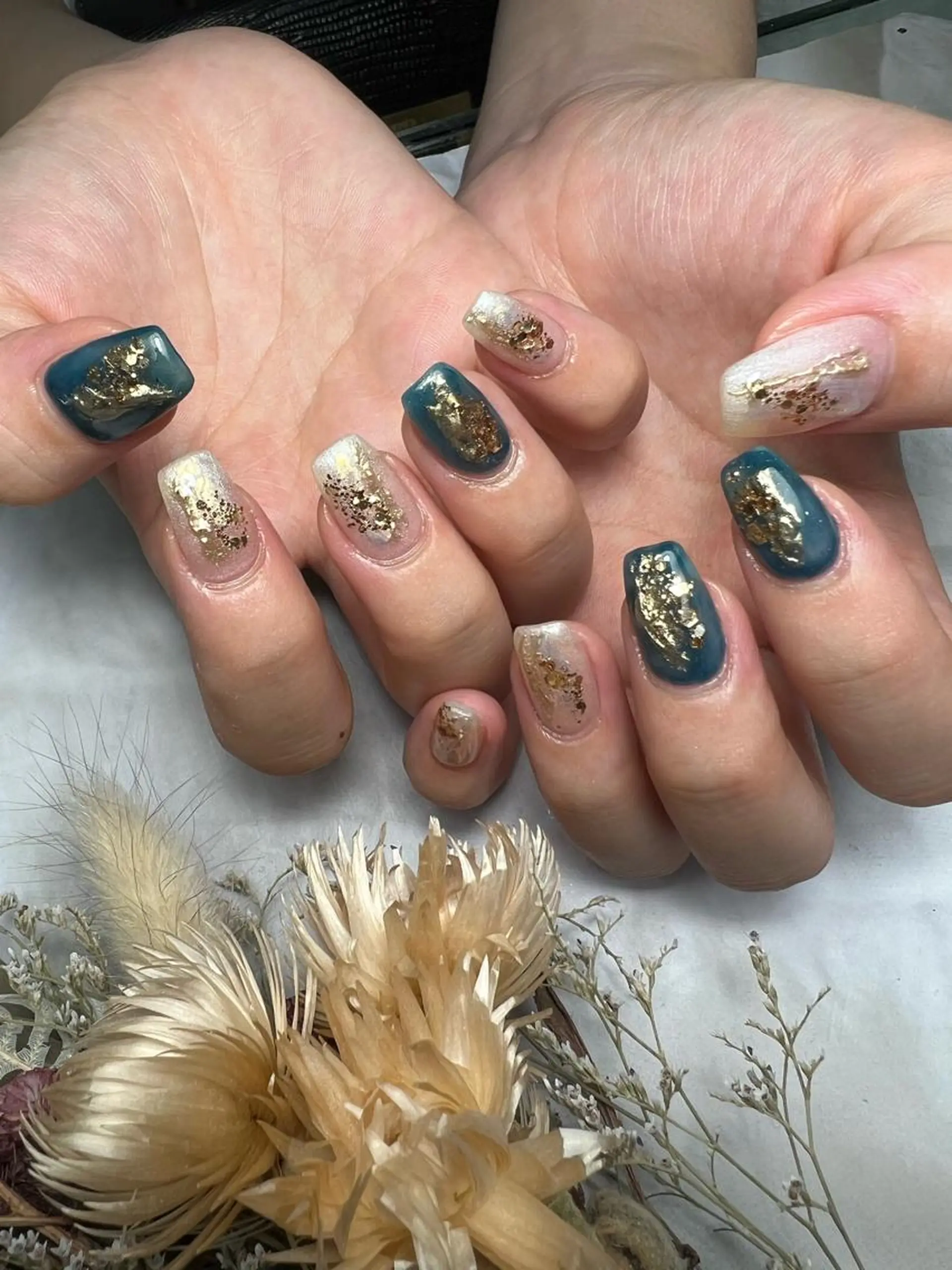 ネイル キラキラネイル 持ち込み ニュアンスネイル ハンドネイル Kanna Yuki カンナユキのネイルデザイン