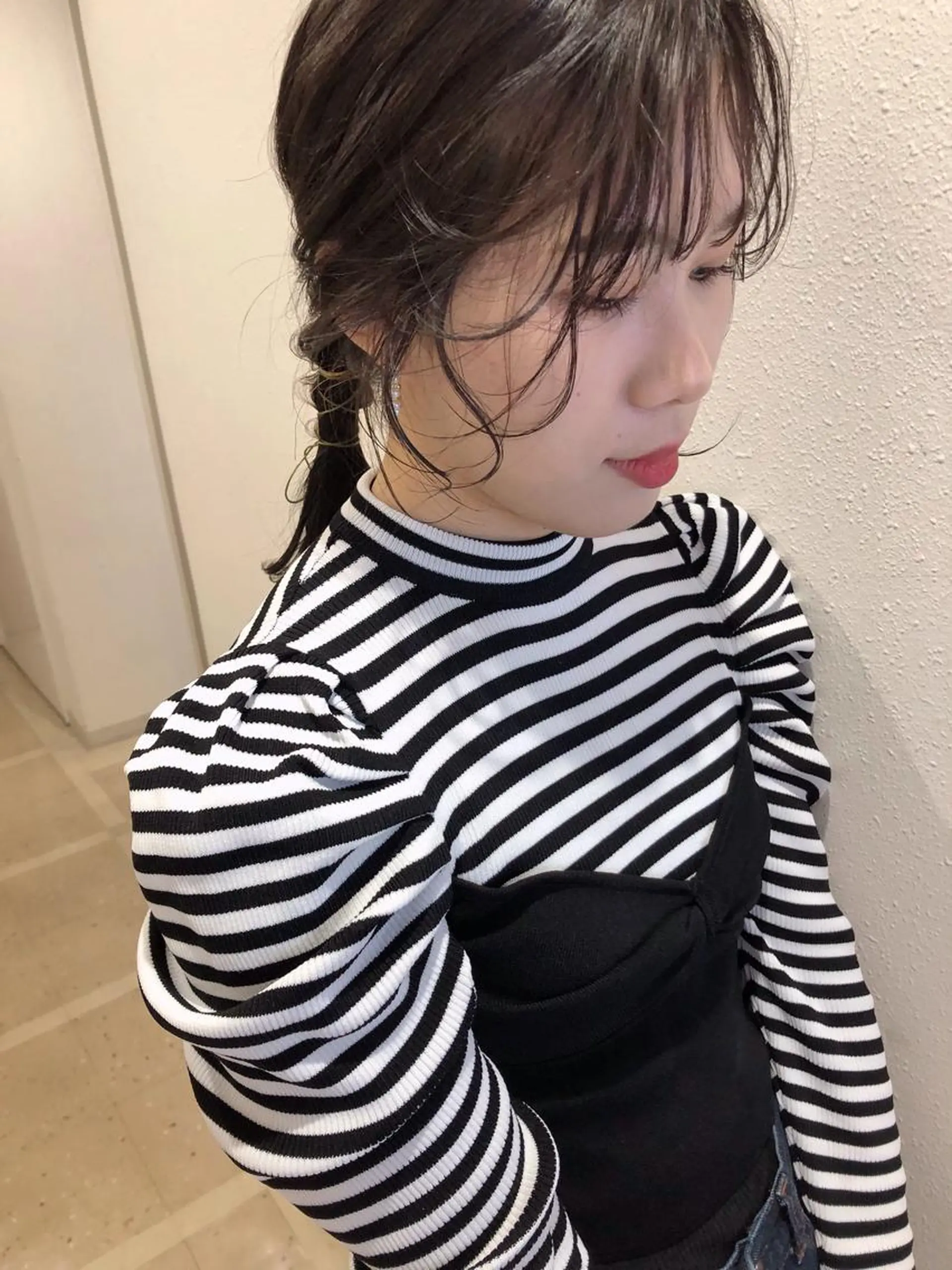 セミロング カット ヘアカラー 韓国 / 中国ヘア 🦋Noniのヘアスタイル