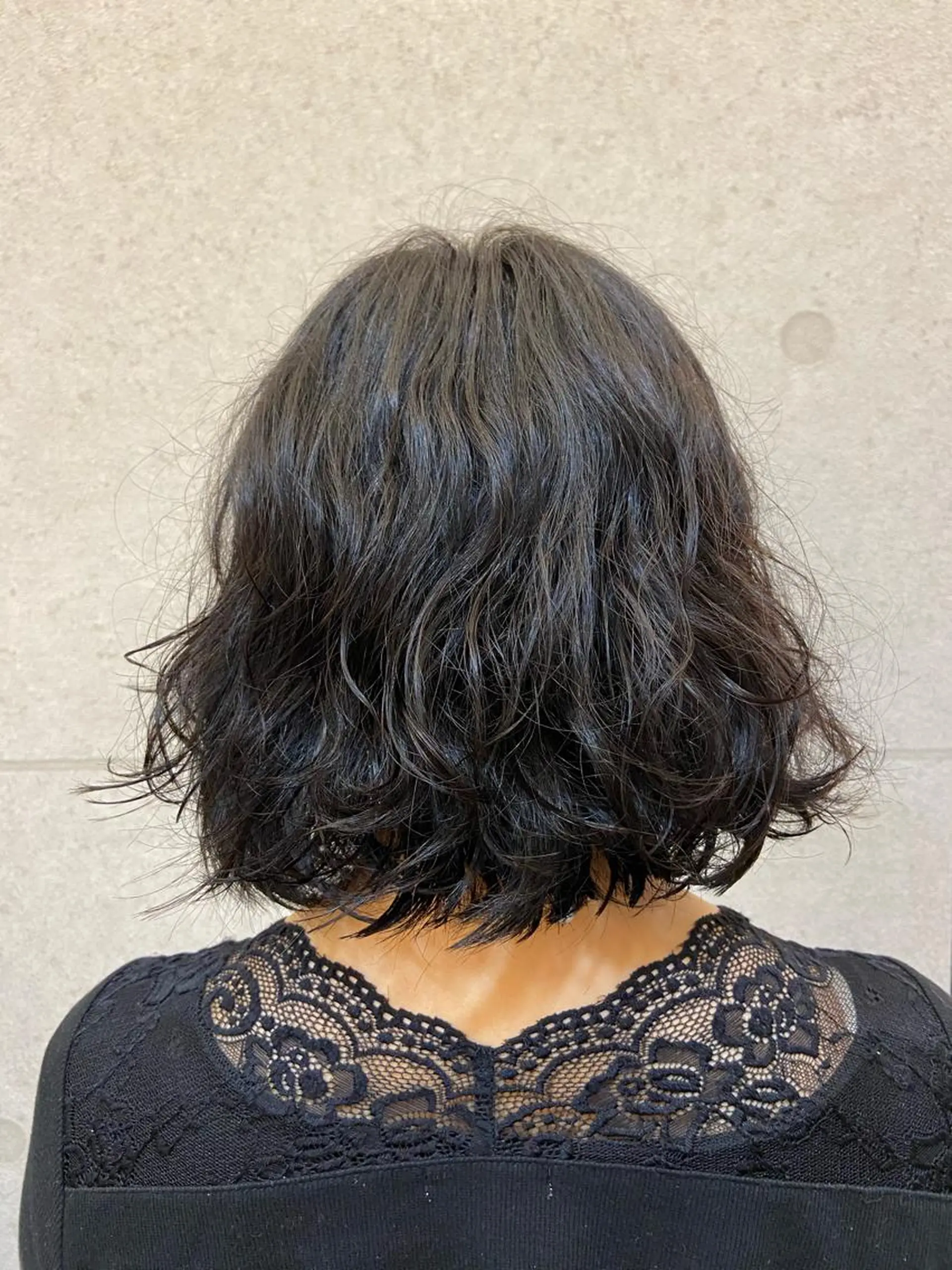 ミディアム パーマ ミディアムパーマ ボブ 石橋遼統 /ショートボブのヘアスタイル