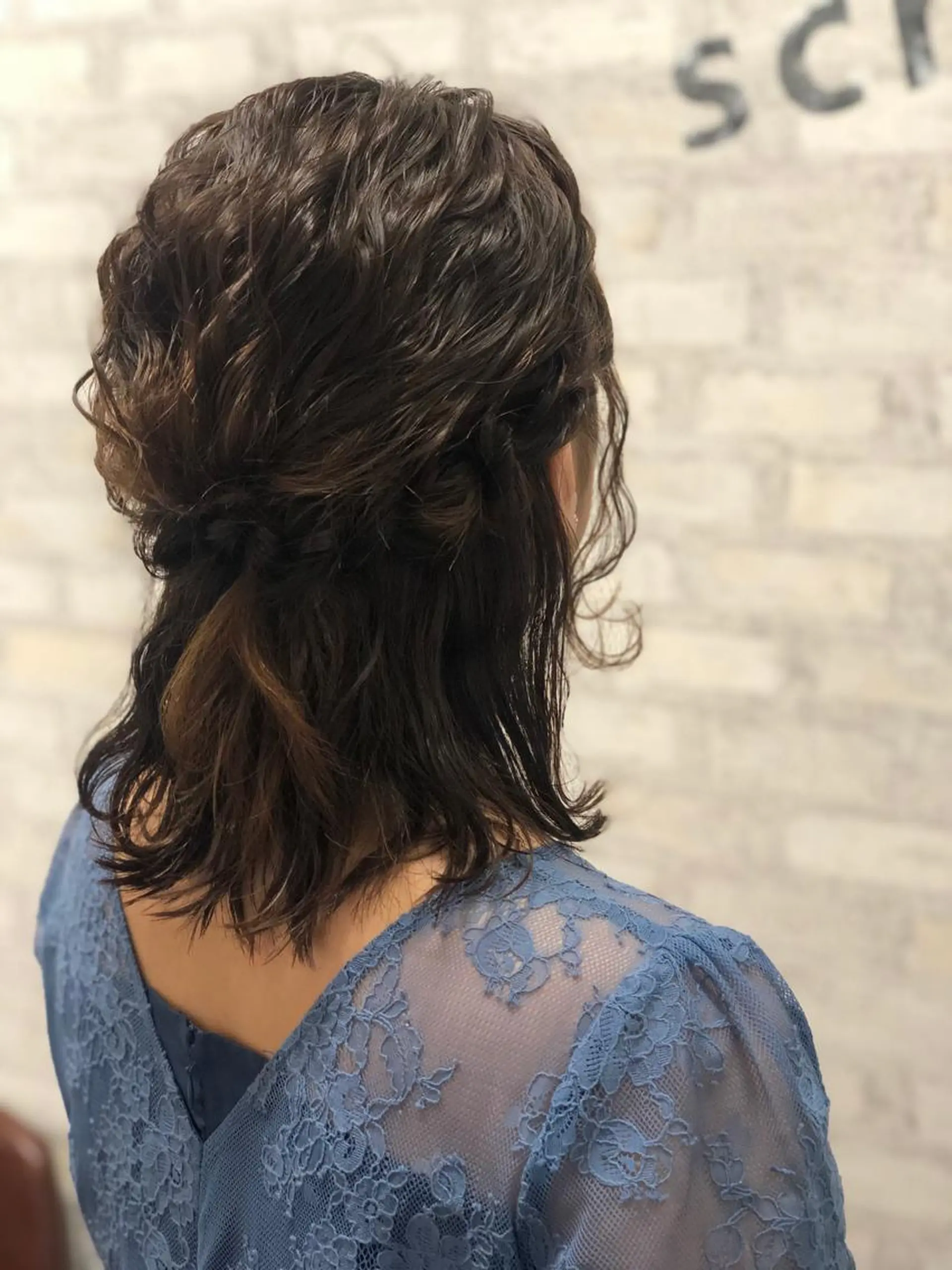 ミディアム ヘアアレンジ 結婚式・ブライダル ヘアセット SALOWIN 二子玉川店所属・kei_____ SALOWINのヘアスタイル