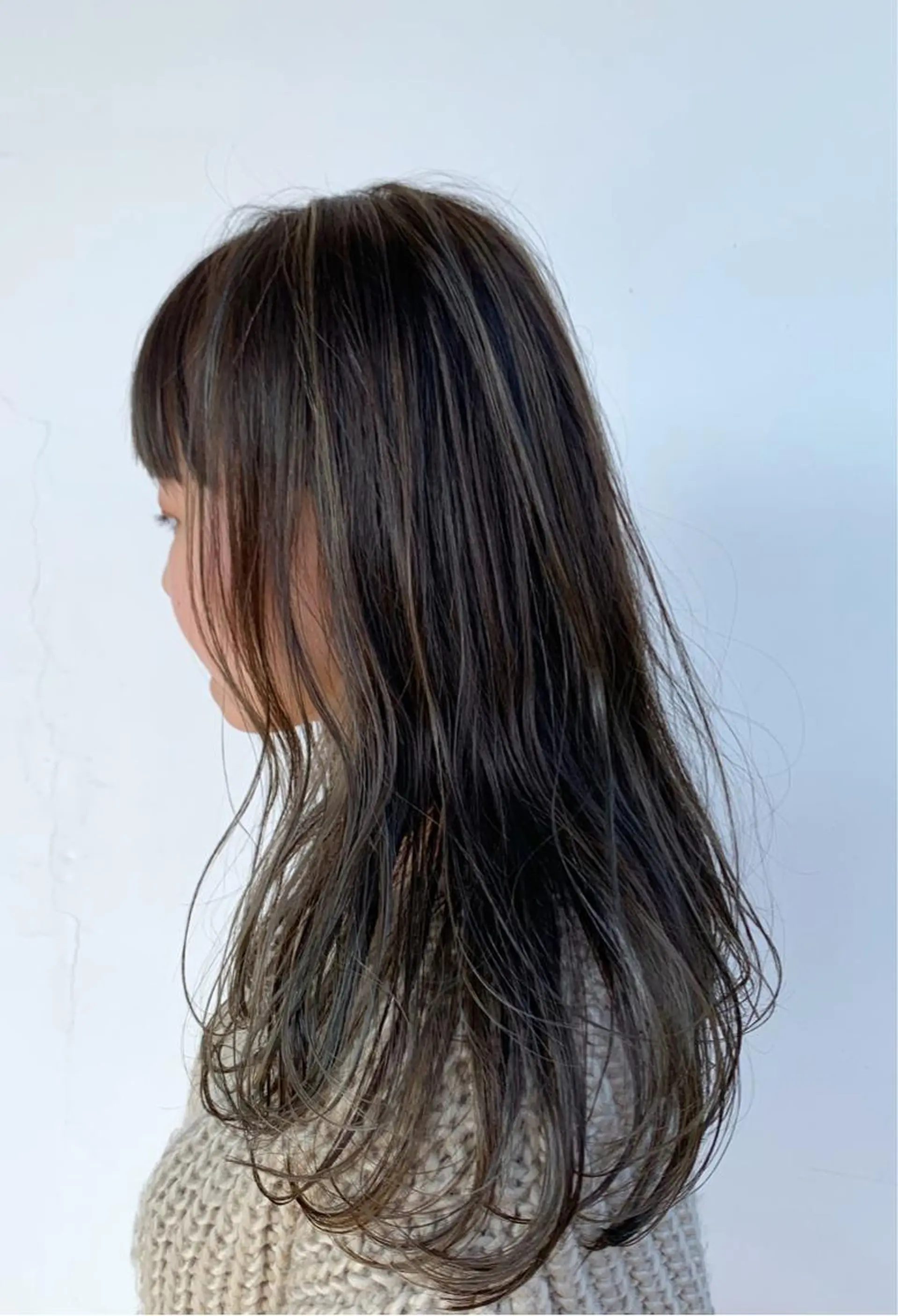 ミディアム カラー ハイライトカラー ハイライト salon m ni サロンマーニ所属・久保田 一のヘアスタイル