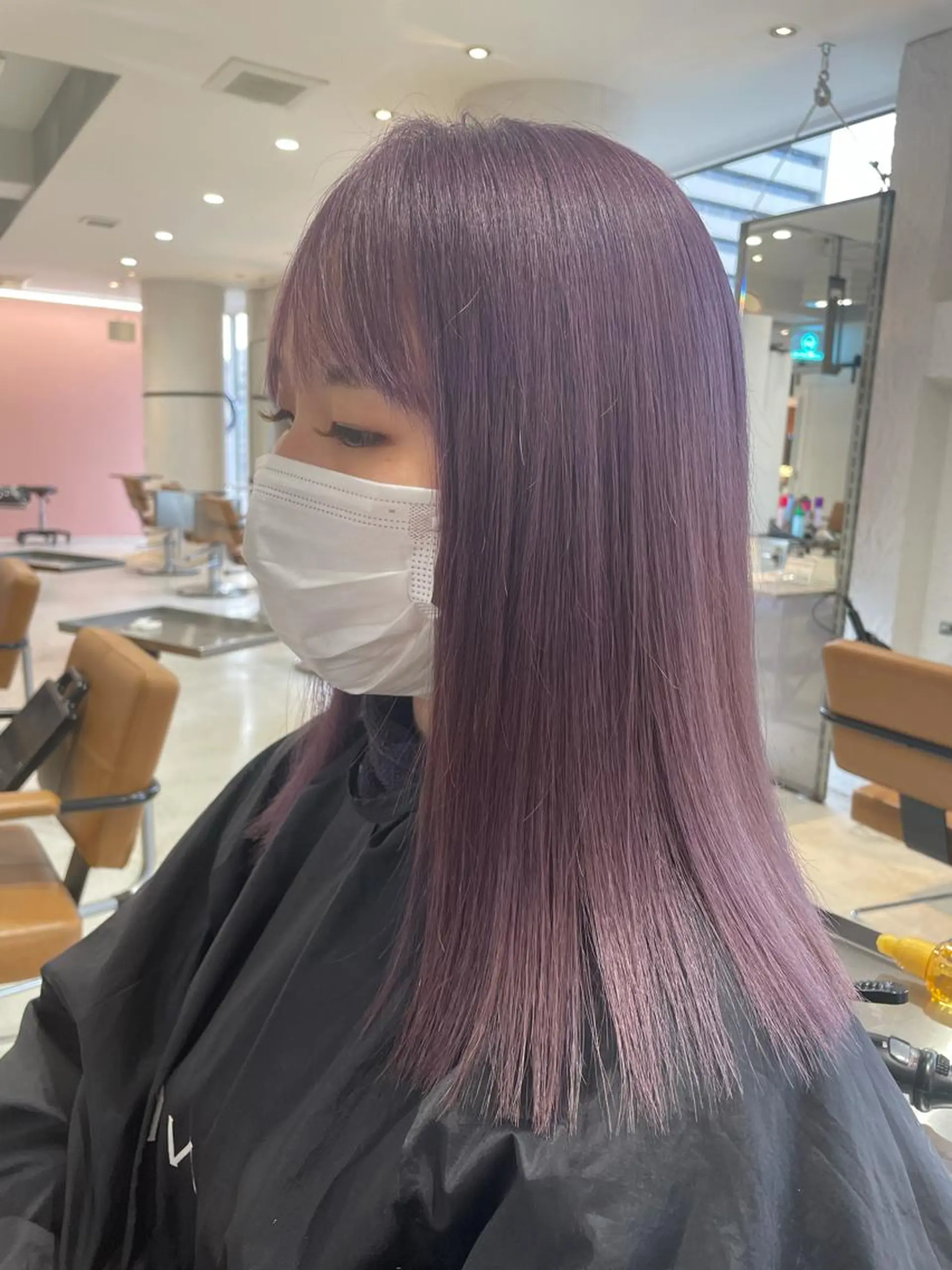 ミディアム カラー 艶ハイトーン👑♡ NATSUKIのヘアスタイル