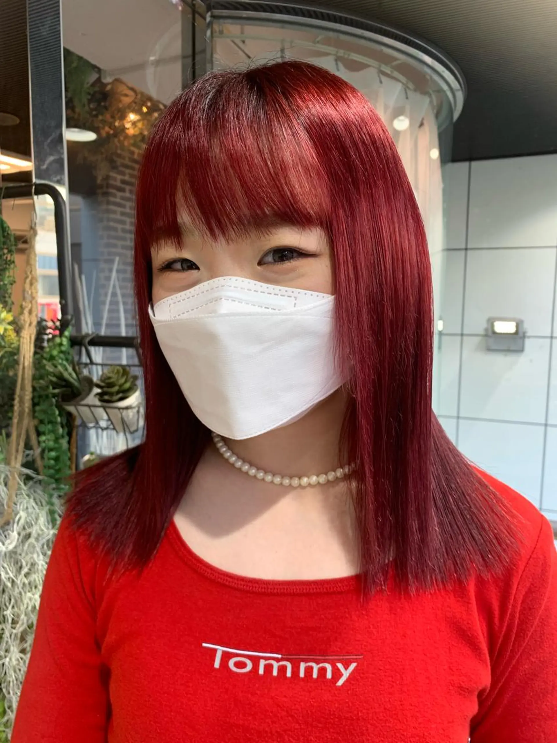 セミロング カラー 💖デザインカラー/ タダ ハナカ💖のヘアスタイル