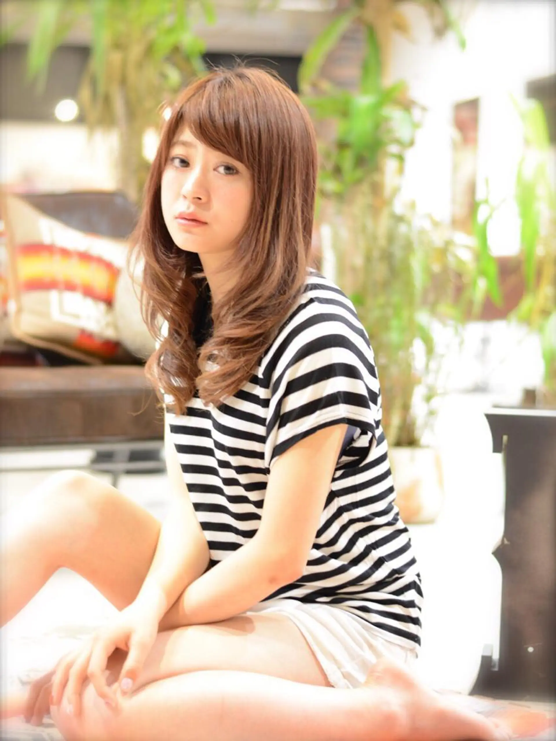 ミディアム セミロング ロング カラー パーマ Forest. -髪質改善-のヘアスタイル