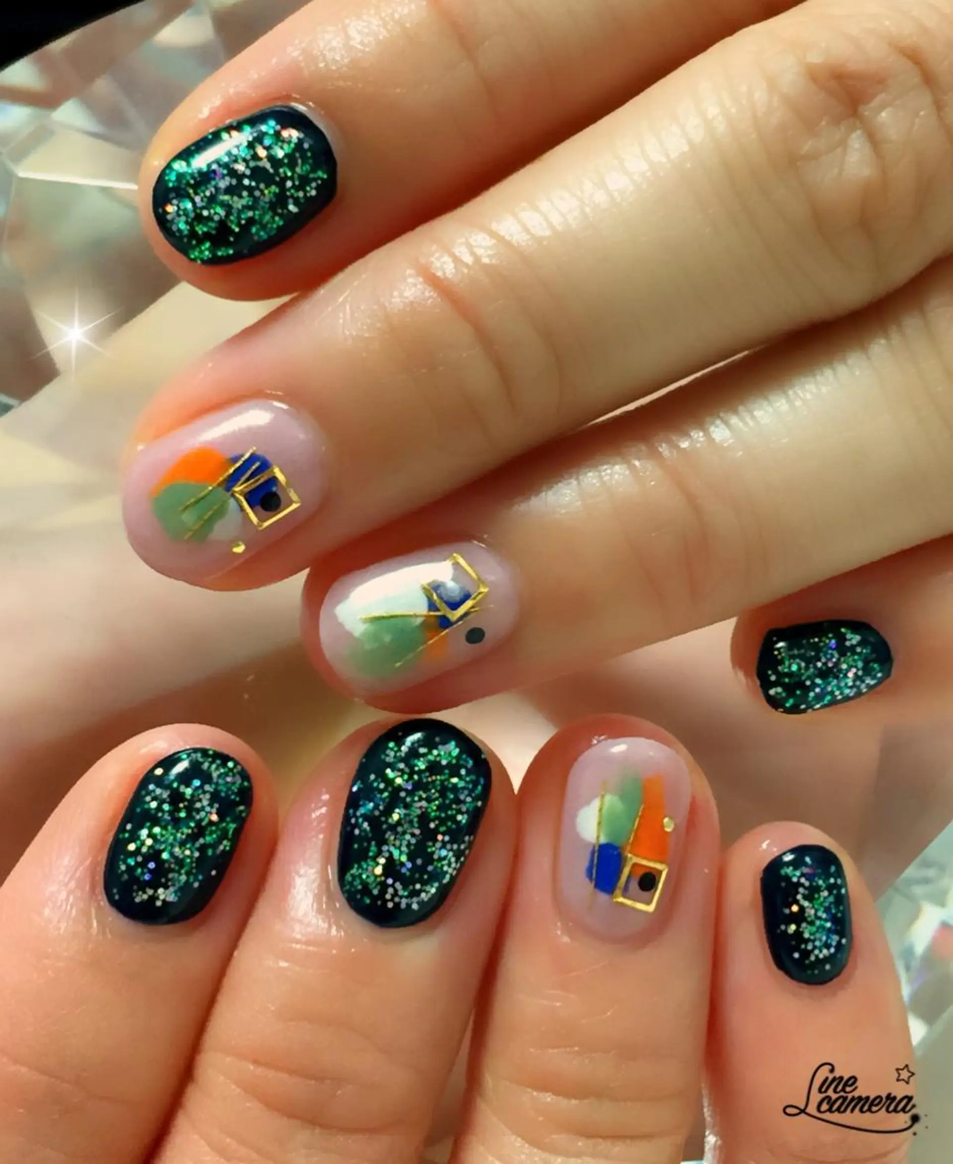 ネイル キラキラネイル ネイルサロン ティンタ所属・馬場 典子のネイルデザイン