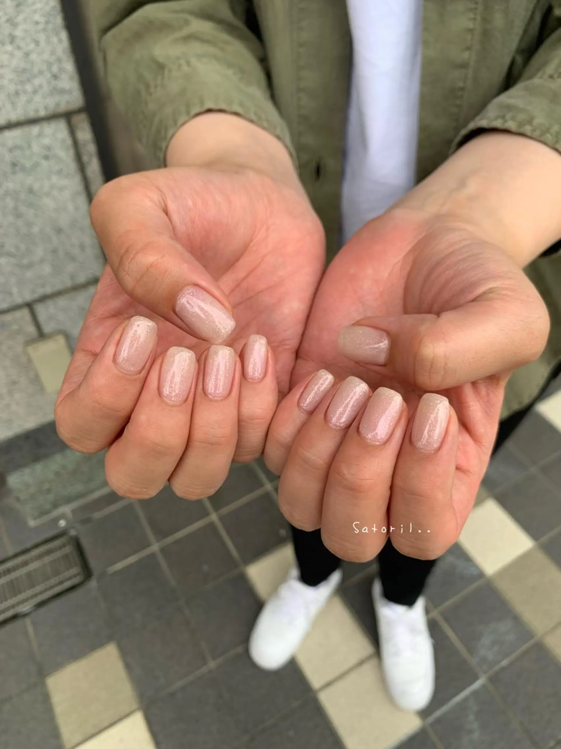 ネイル キラキラネイル ワンカラーネイル Satoril..nail room所属・satoril.. nail roomのネイルデザイン