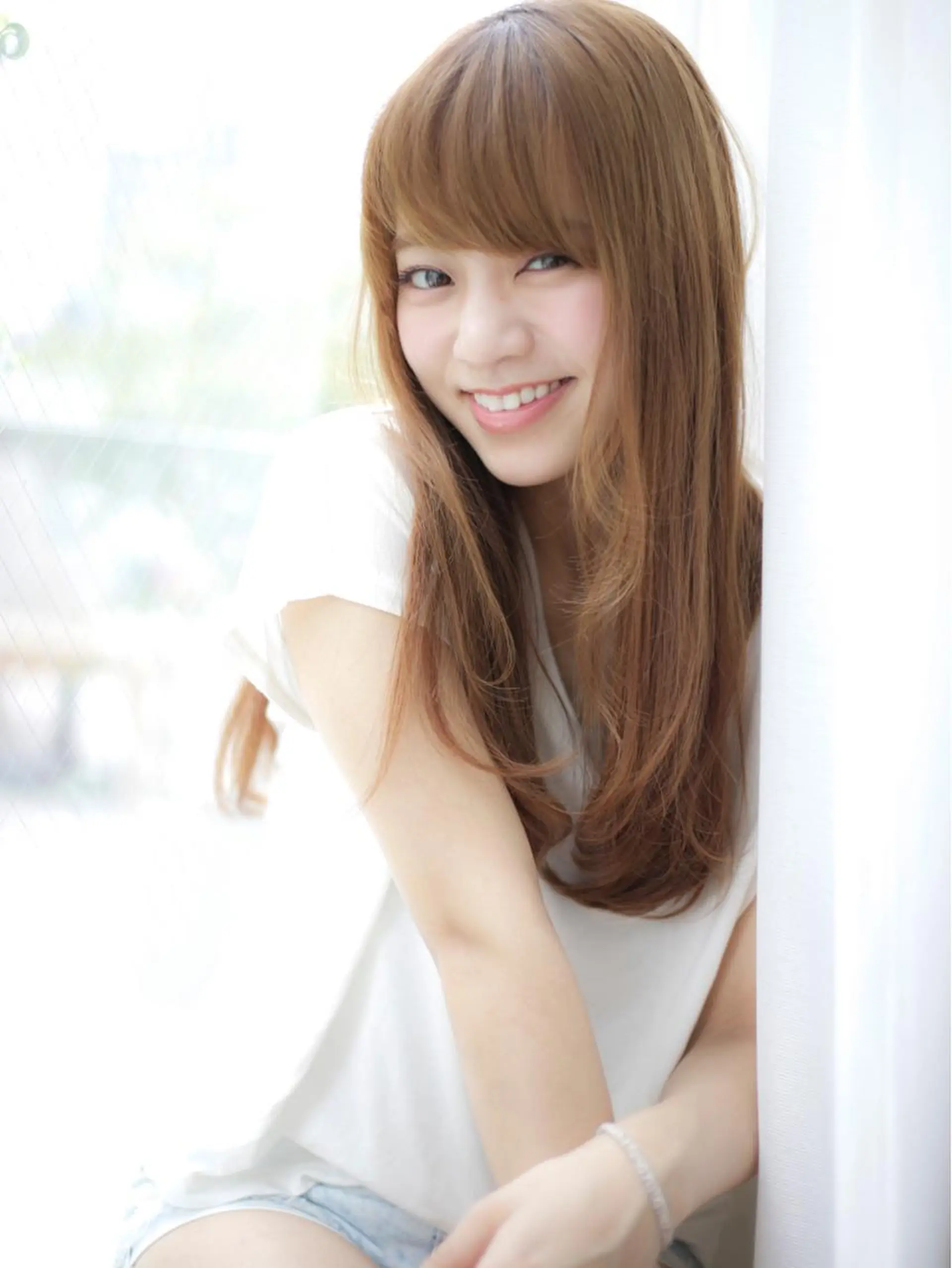 ロング カラー パーマ ヘアアレンジ VIVIE【ヴィヴィ】所属・髪質改善/韓国風 レイヤー/田村祐樹のヘアスタイル