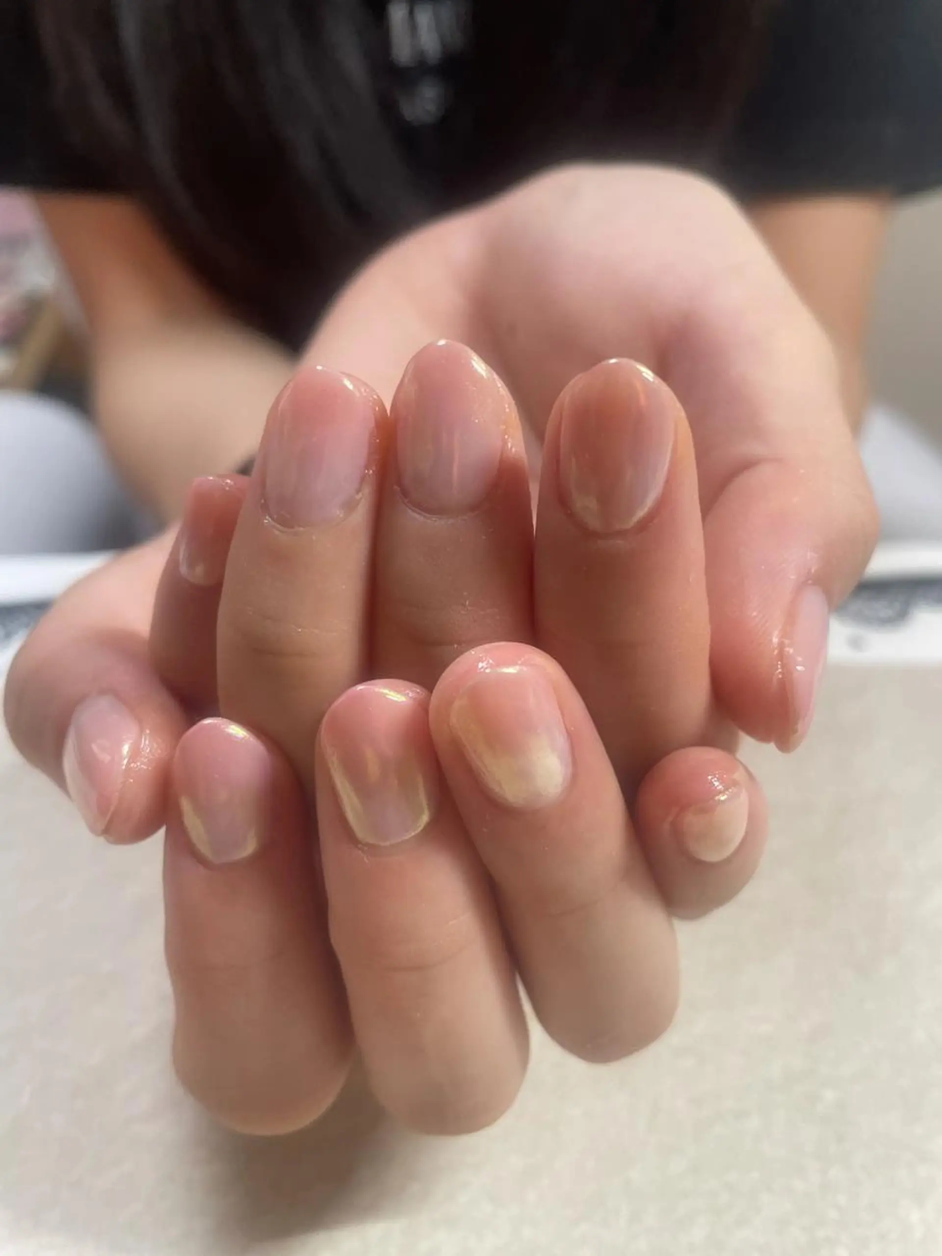 ネイル オーロラネイル ミラーネイル 奥園 良恵のネイルデザイン