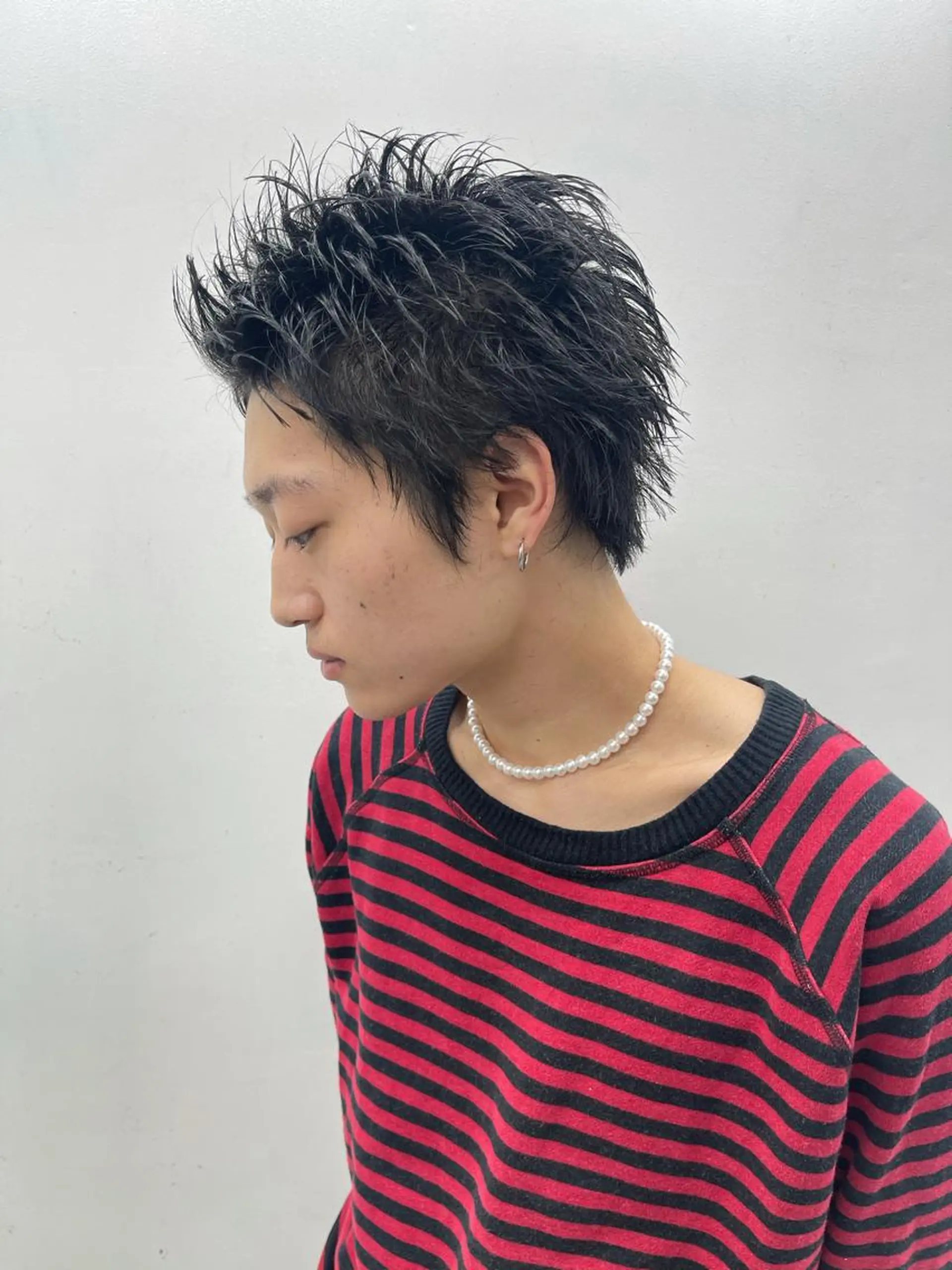 メンズ スパイキーショート カット 森本裕/オーナー/ スパイラルパーマのヘアスタイル