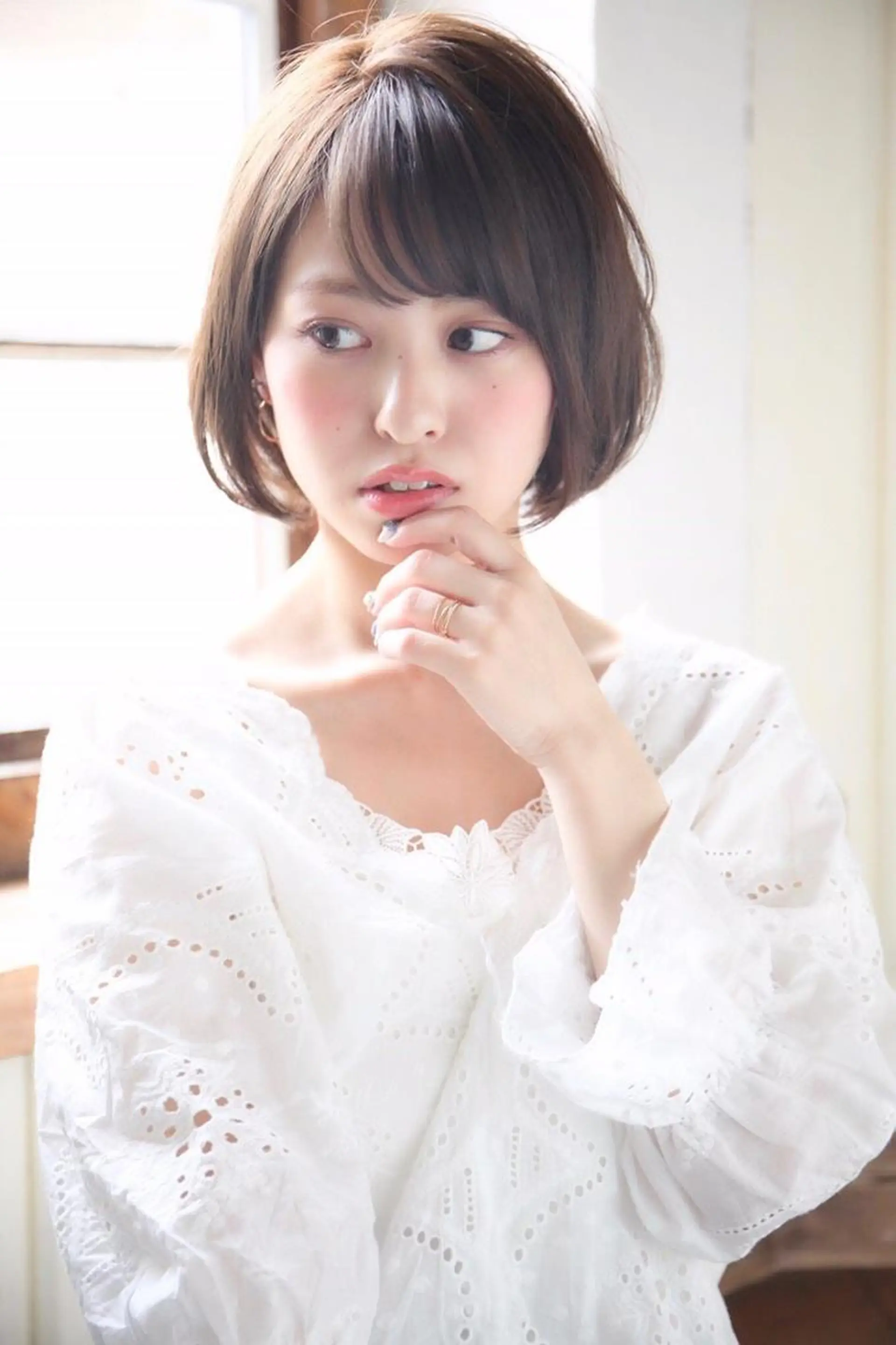 ミディアム カラー マツエク・マツパ 横浜Bob美容師🤎 ERINAのヘアスタイル