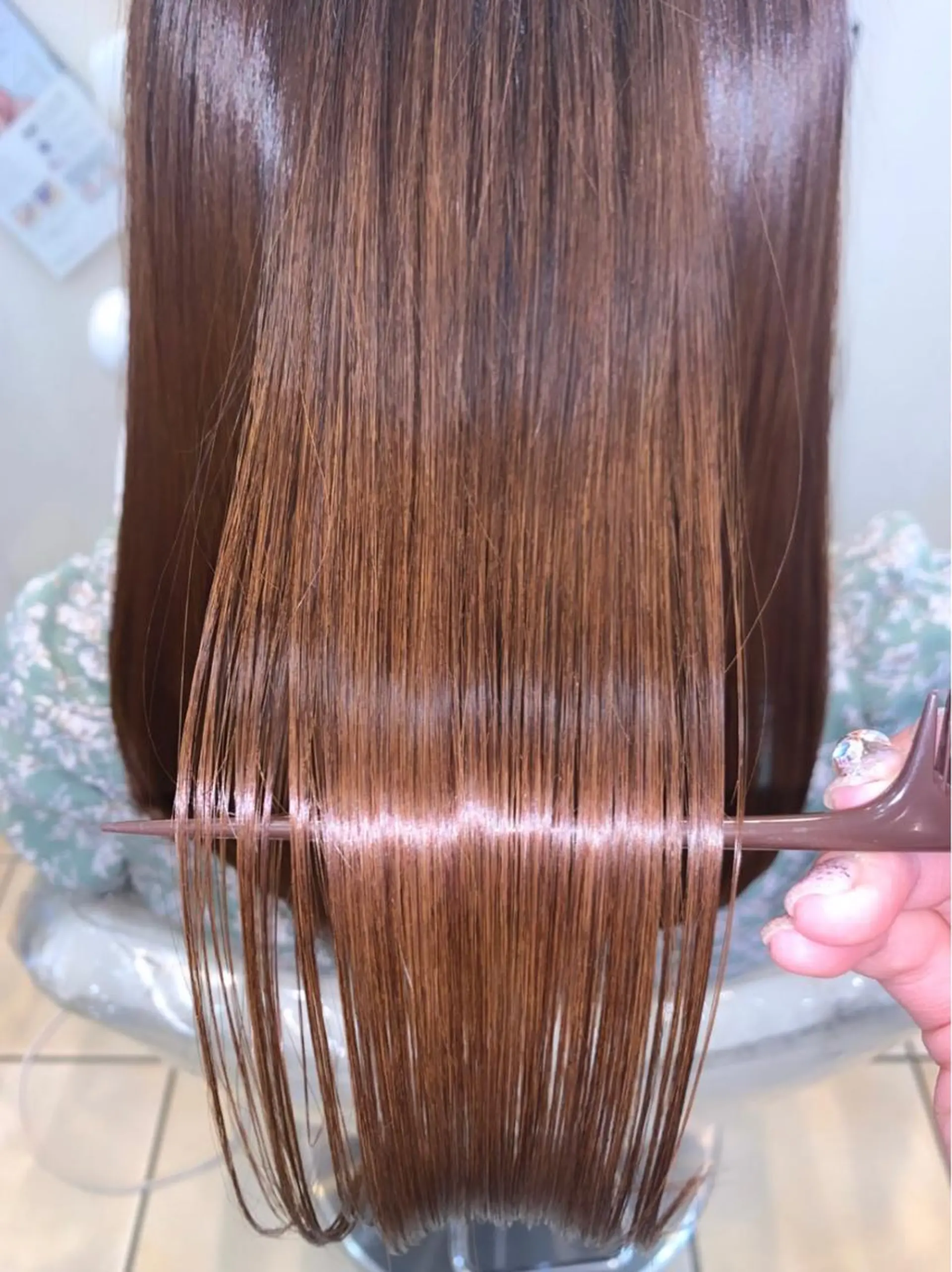 セミロング カット トリートメント 岩本 菖のヘアスタイル