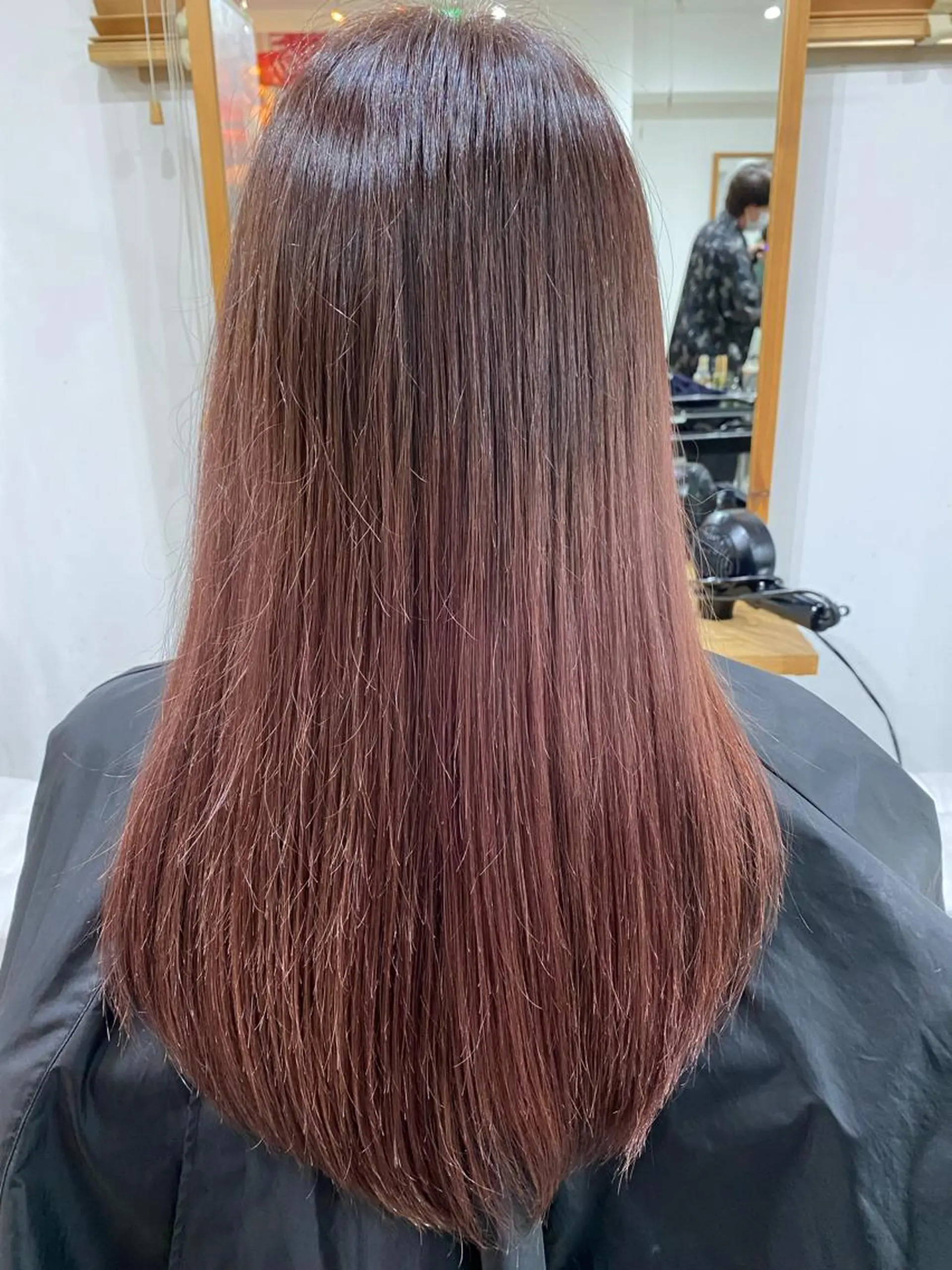 セミロング カラー 銀座⚜️【脱白髪染め 美髪矯正】トグチのヘアスタイル