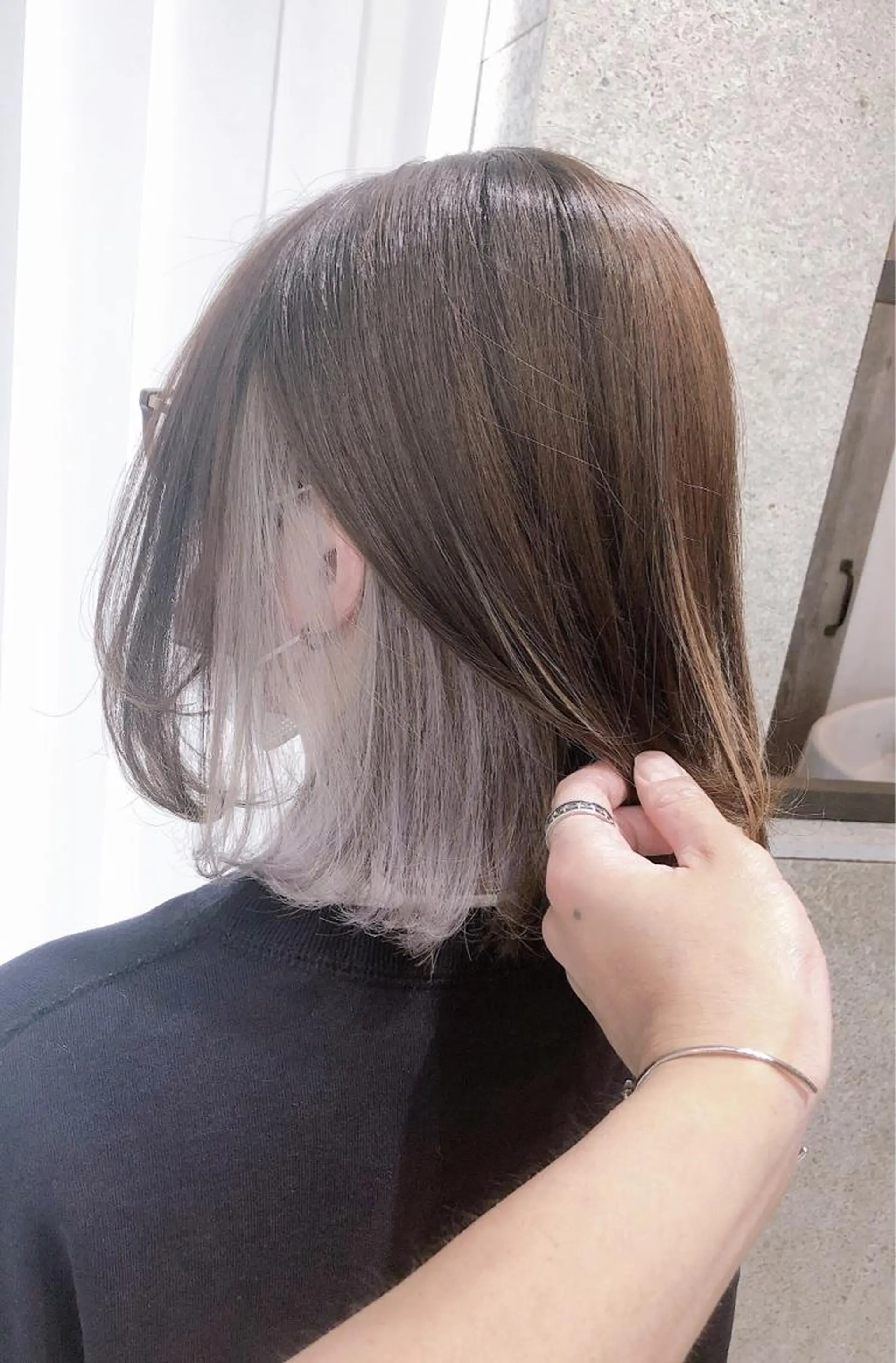 ミディアム カラー ヘアアレンジ ブリーチ ケアブリーチ イメコン美容師 サイトウアキラのその他イメージ
