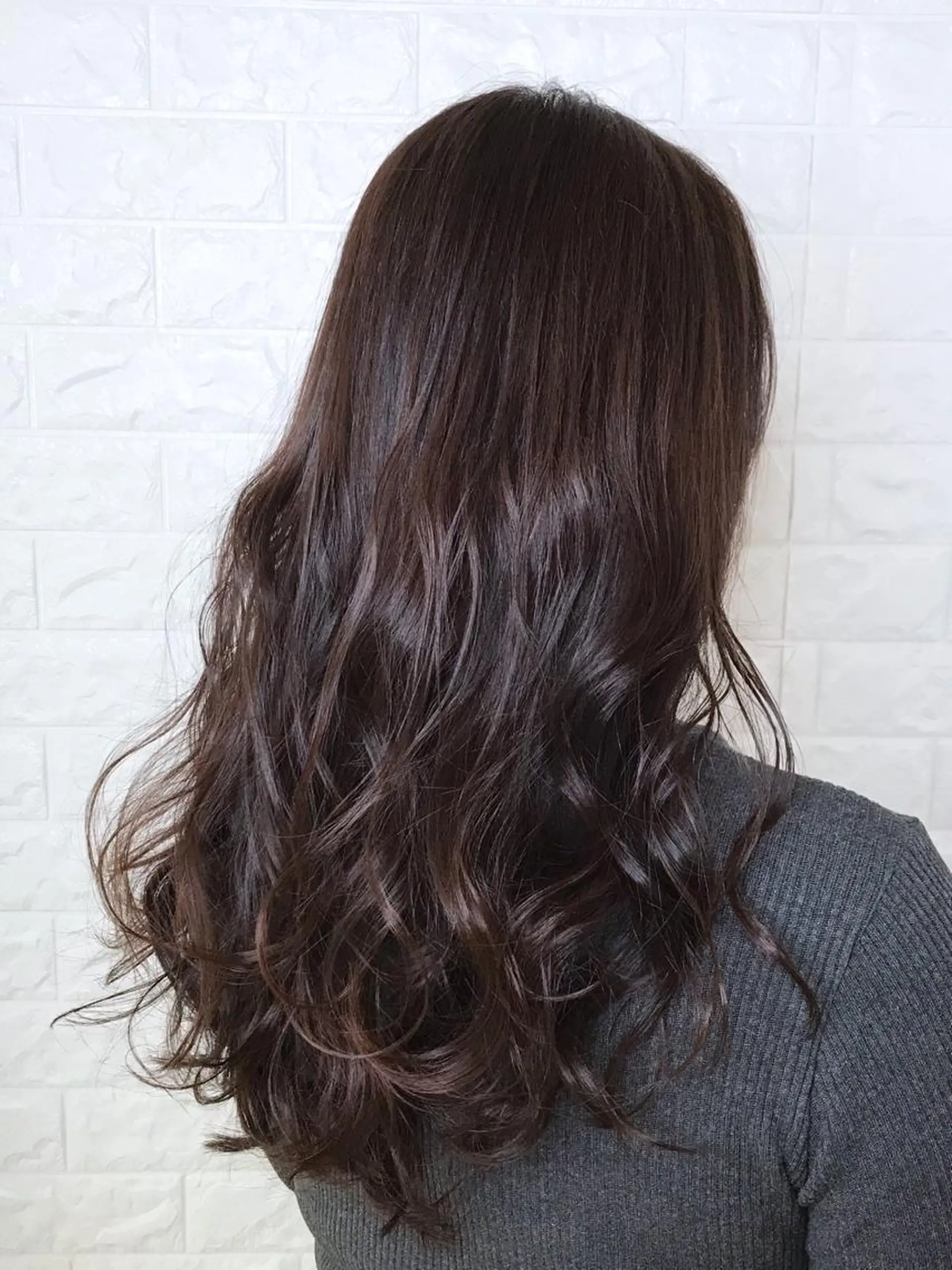 ロング カラー ブリーチ ブラウンカラー イルミナカラー マロンブラウン ブリーチなしカラー エイジングケア特化 美容師✂️山崎竜二のヘアスタイル