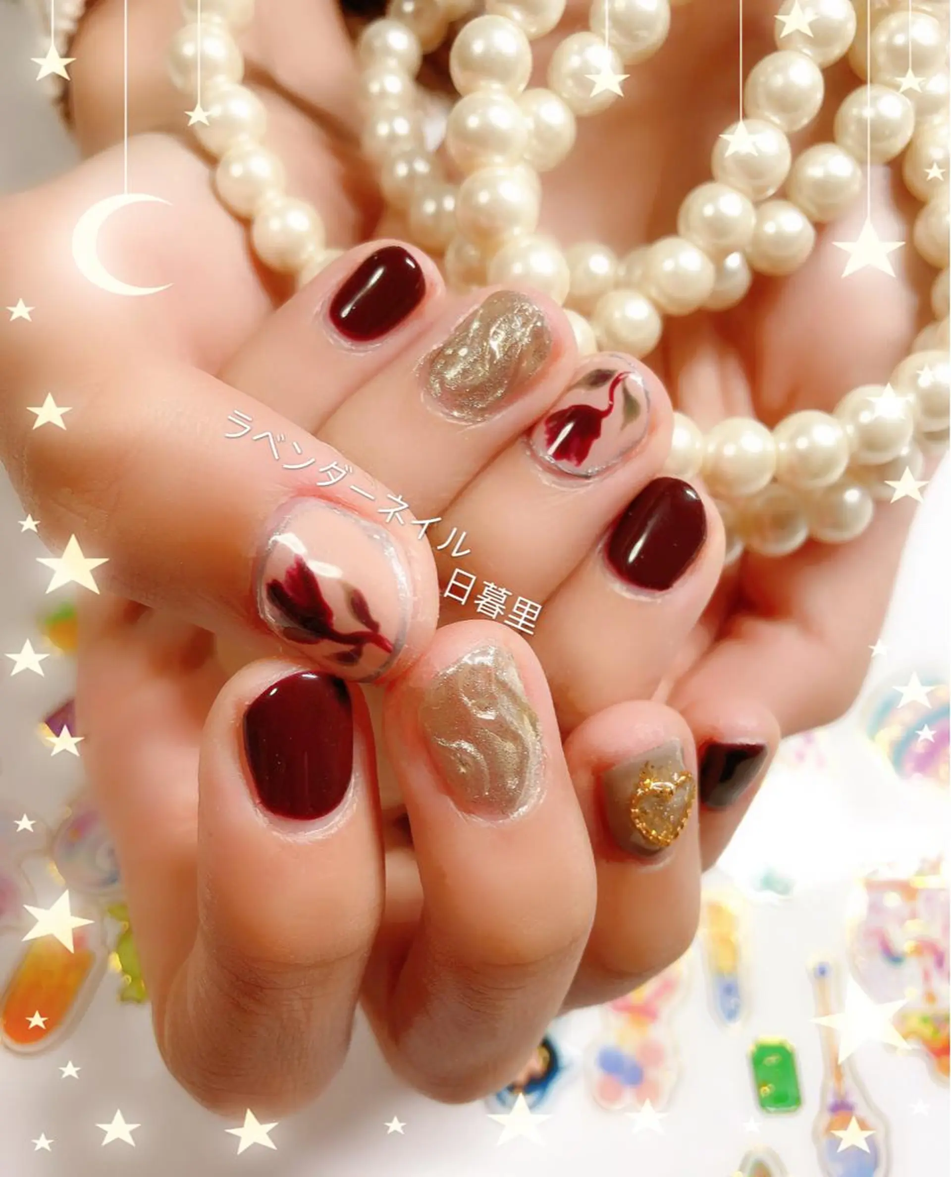 ネイル ラベンダー💖日暮里 ルル💖ネイルのネイルデザイン