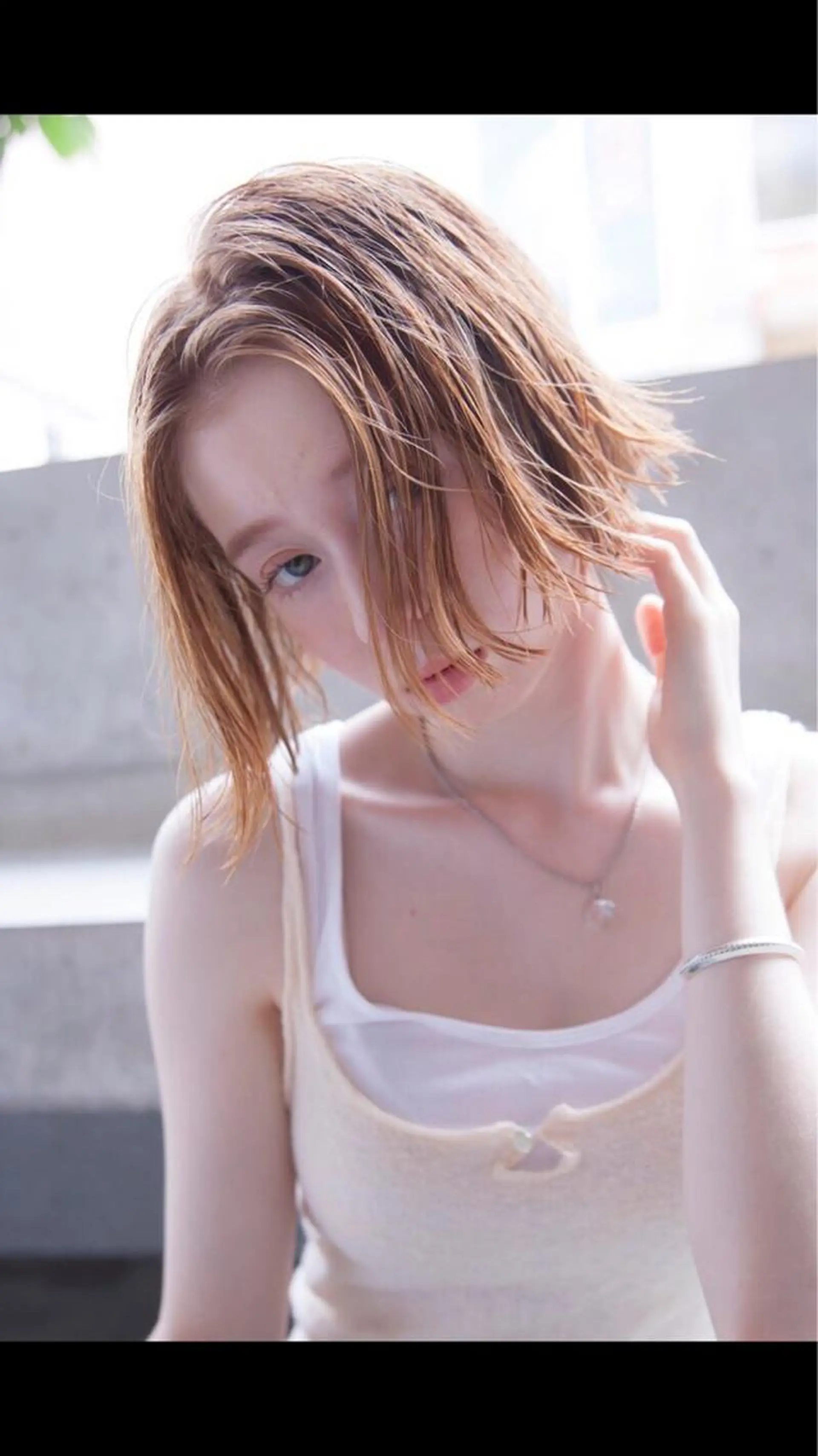 セミロング カラー hao所属・西山 頌太のヘアスタイル