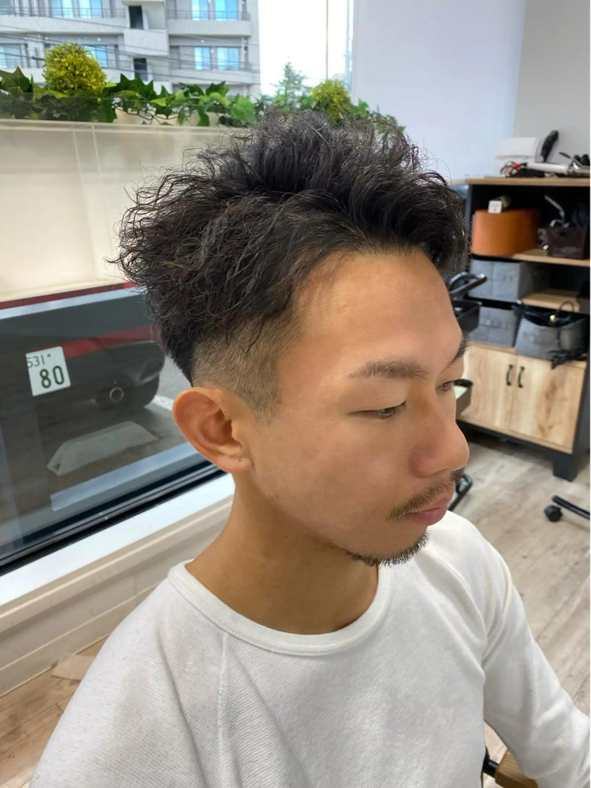 パーマ メンズ メンズパーマ メンズツイストパーマ スパイラルパーマ ツイストパーマ 波巻きスパイラル/ メンズパーマ/ゆうひのヘアスタイル