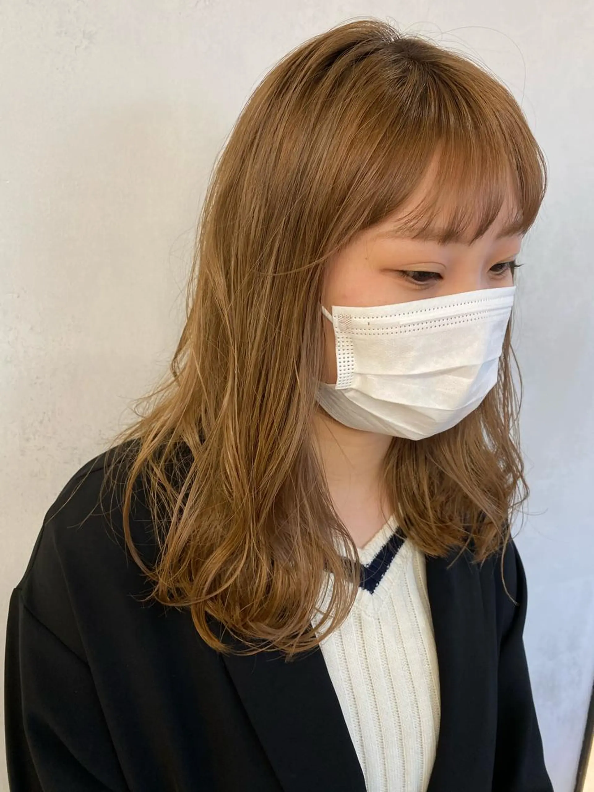 セミロング ちばた/レイヤー 似合わせ/大阪中津のヘアスタイル