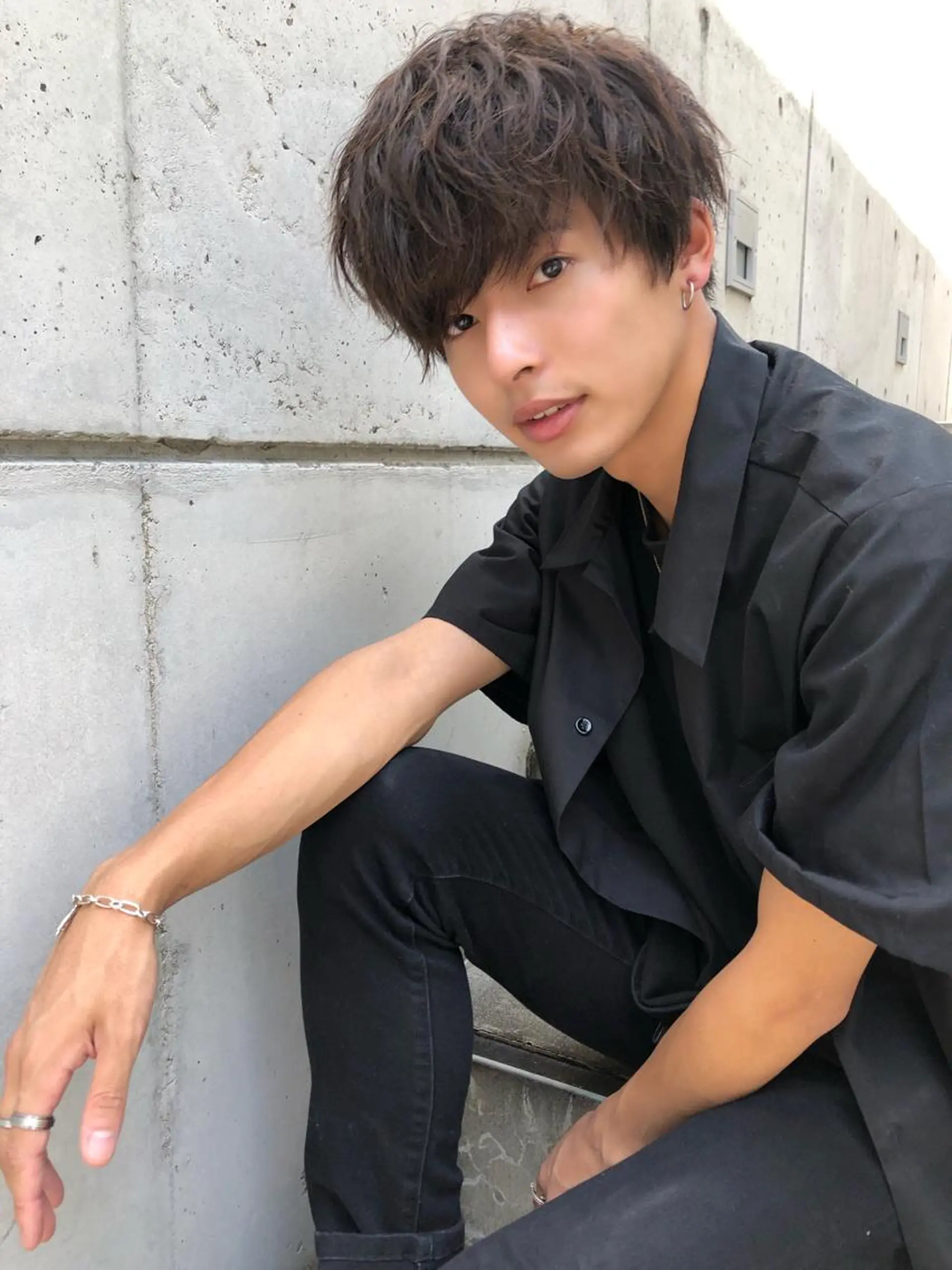 パーマ ヘアアレンジ BABY 艶髪暗髪ヘア💖達人のヘアスタイル