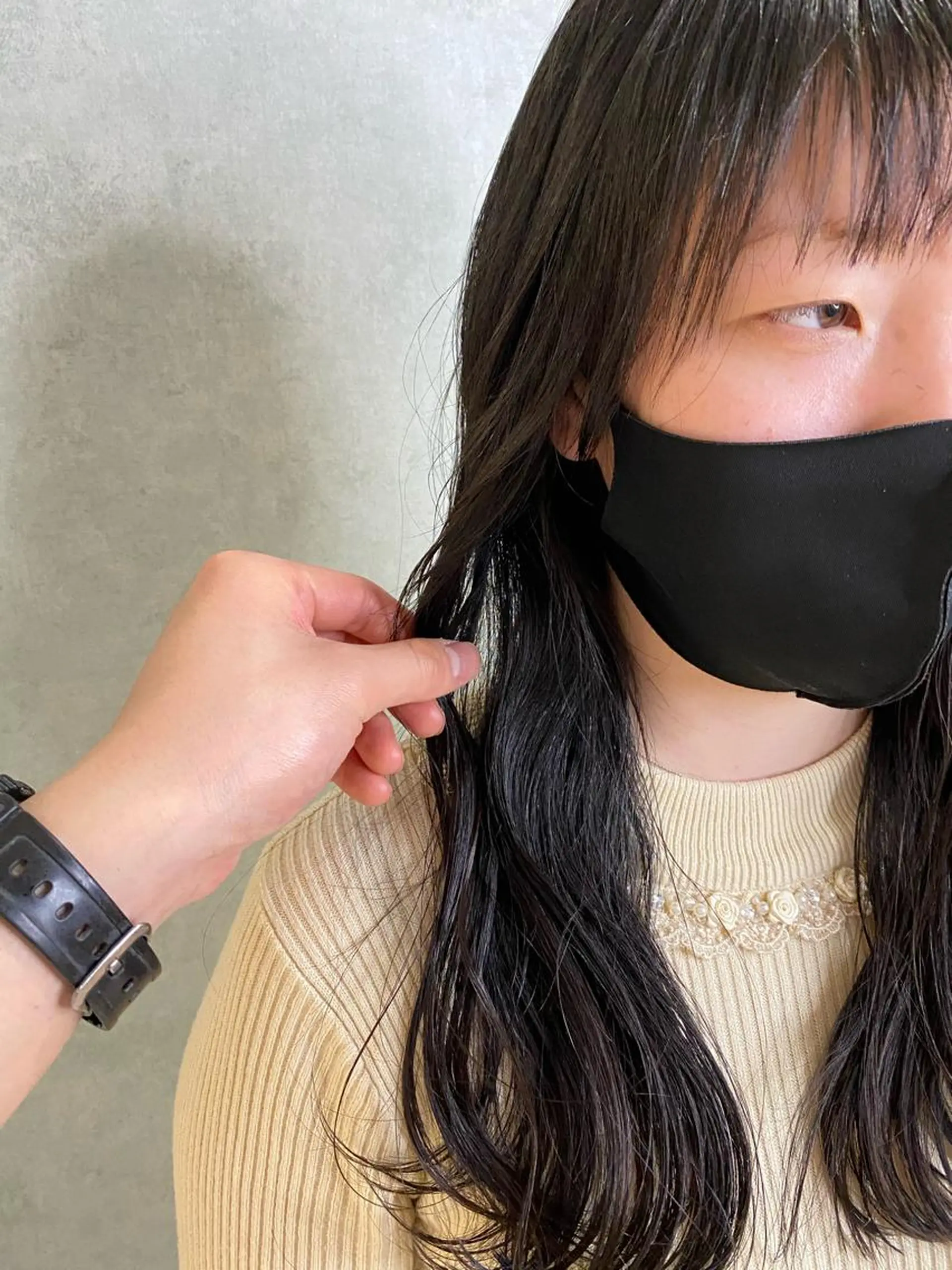 ロング 福岡縮毛矯正✨️ ストレート 向井和輝のヘアスタイル