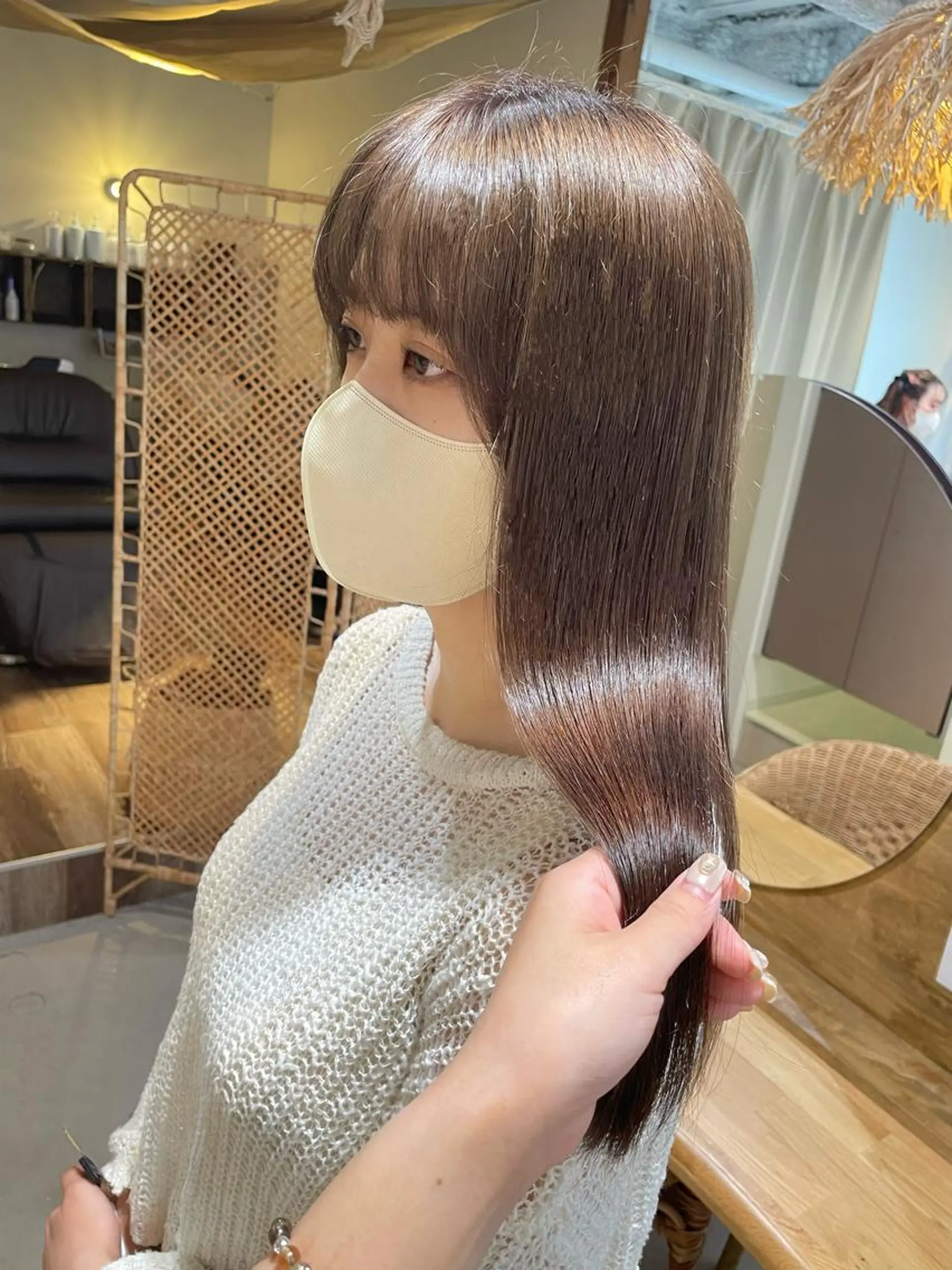 ロング 縮毛矯正 トリートメント cocoluana(ココルアナ)所属・韓国風ヘア専門 🇰🇷Noaのヘアスタイル