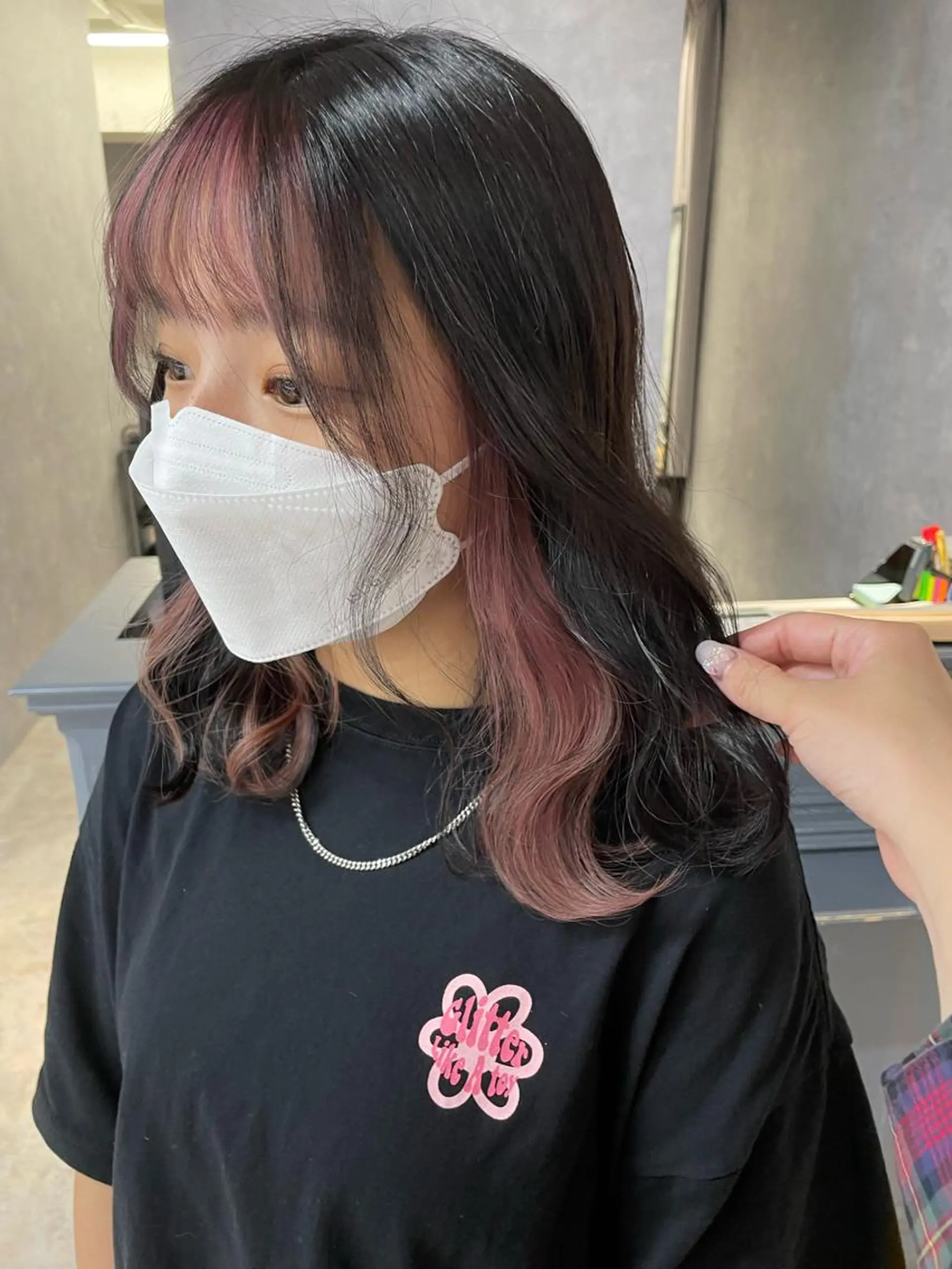 ミディアム Cielro【 シェイロ 】所属・Cielro/ダブル カラー/西田咲希のヘアスタイル