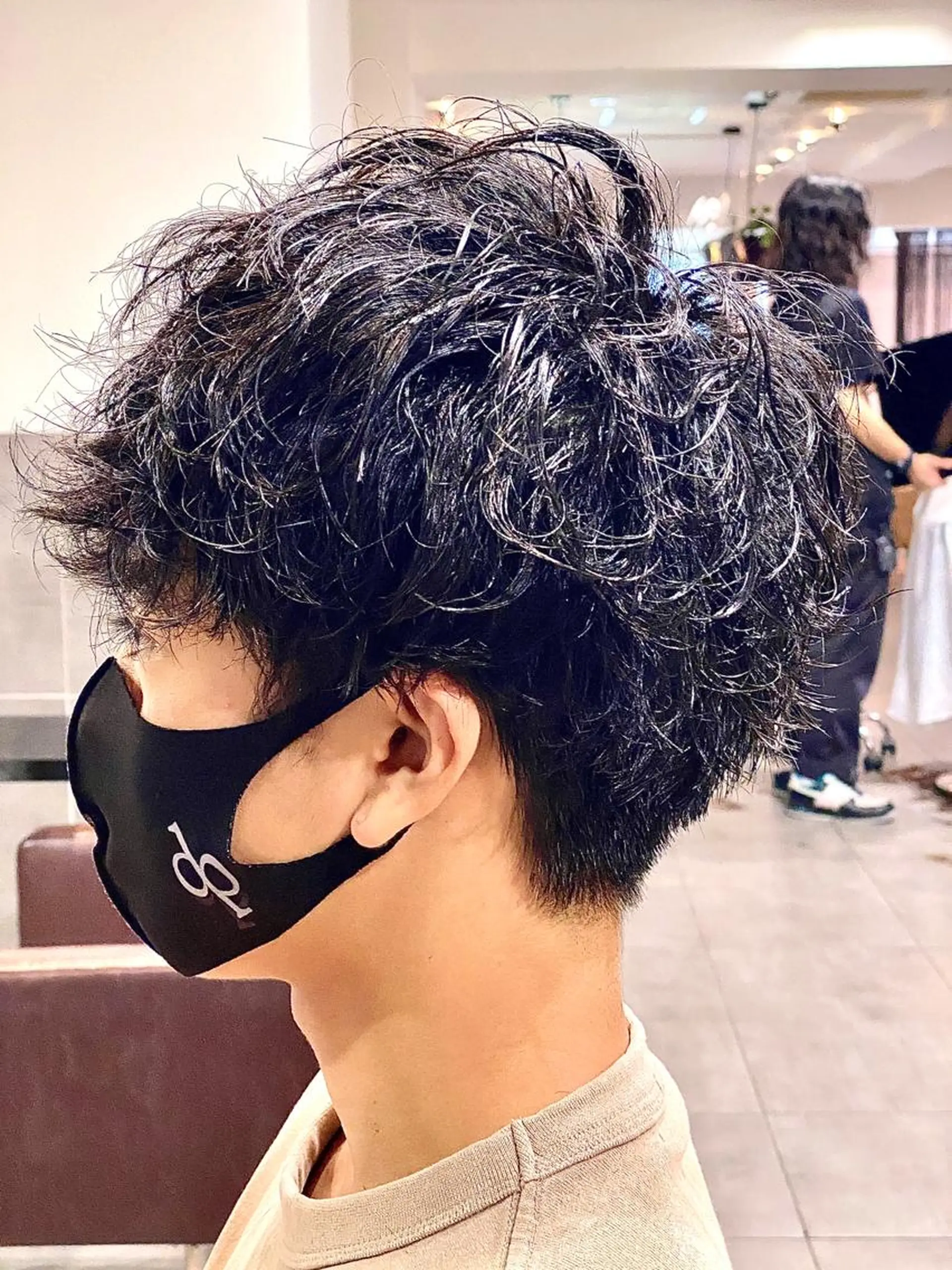 パーマ メンズ カット パーマ ⭕️メンズパーマ⭕️ 山口　裕太郎のヘアスタイル