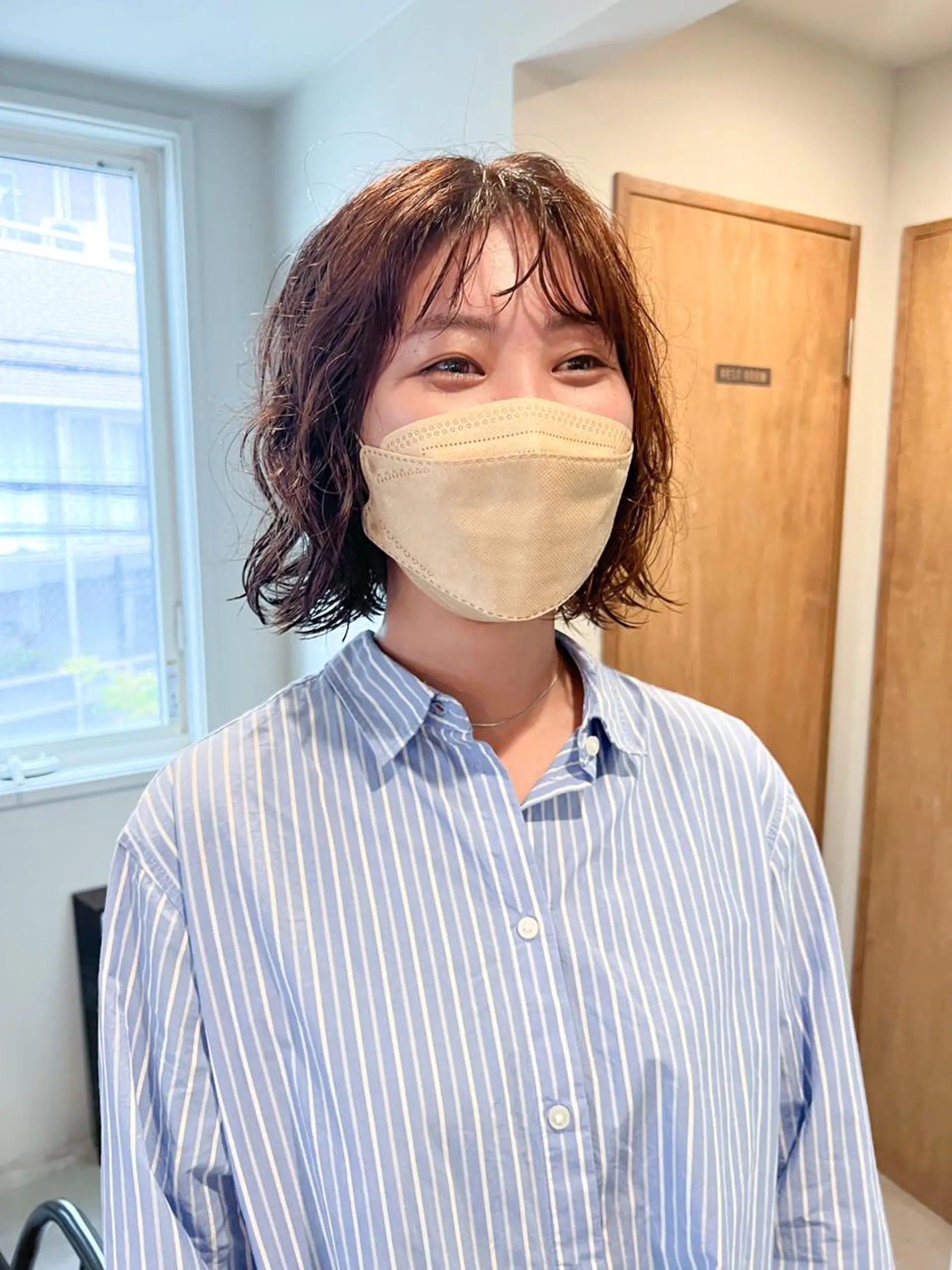 ミディアム パーマ ミディアムパーマ /癖毛パーマのヘアスタイル