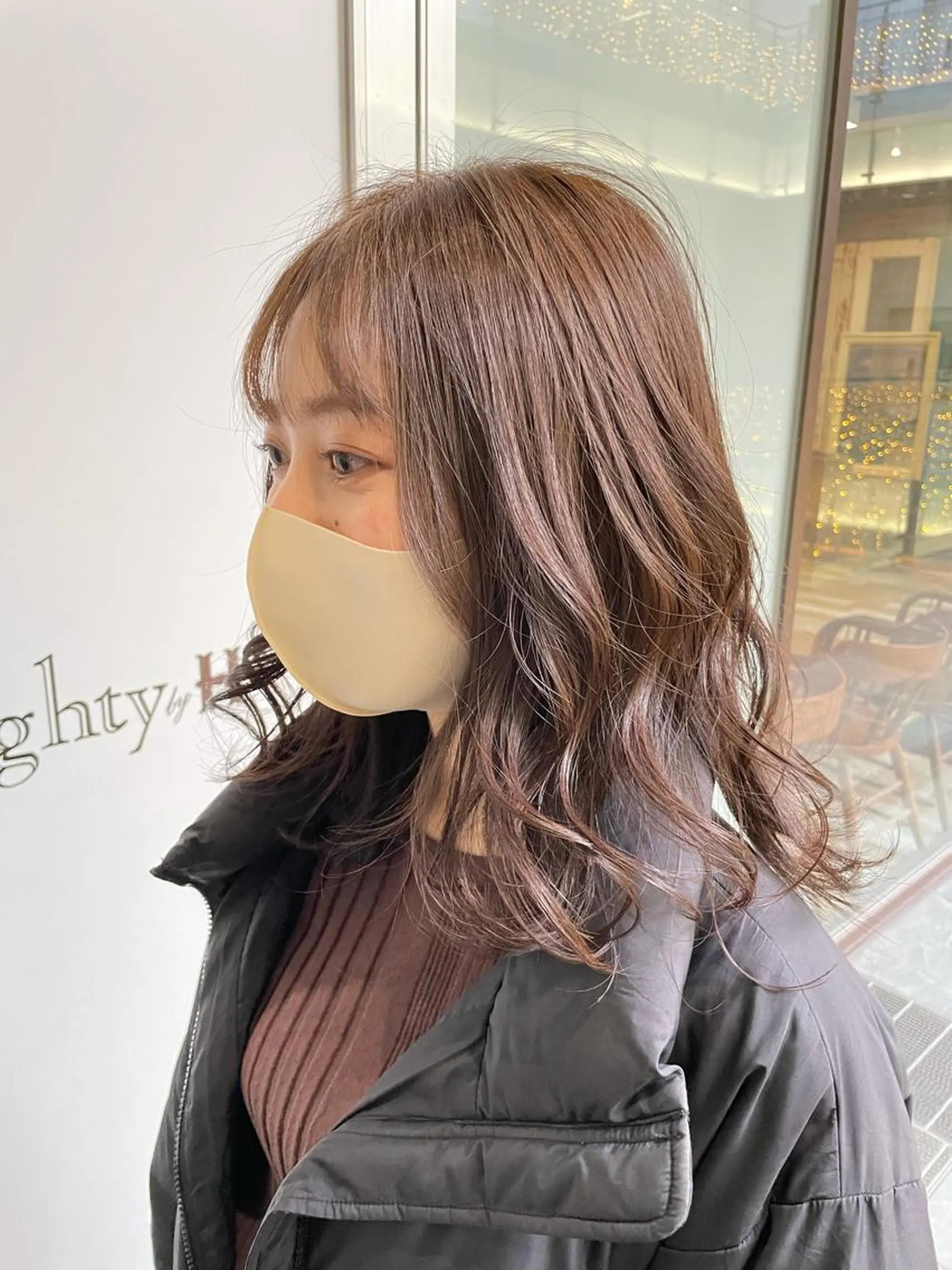 ミディアム 栄　mighty by H所属・不破一輝/栄/矢場町 ボブ/レイヤー/艶髪のヘアスタイル