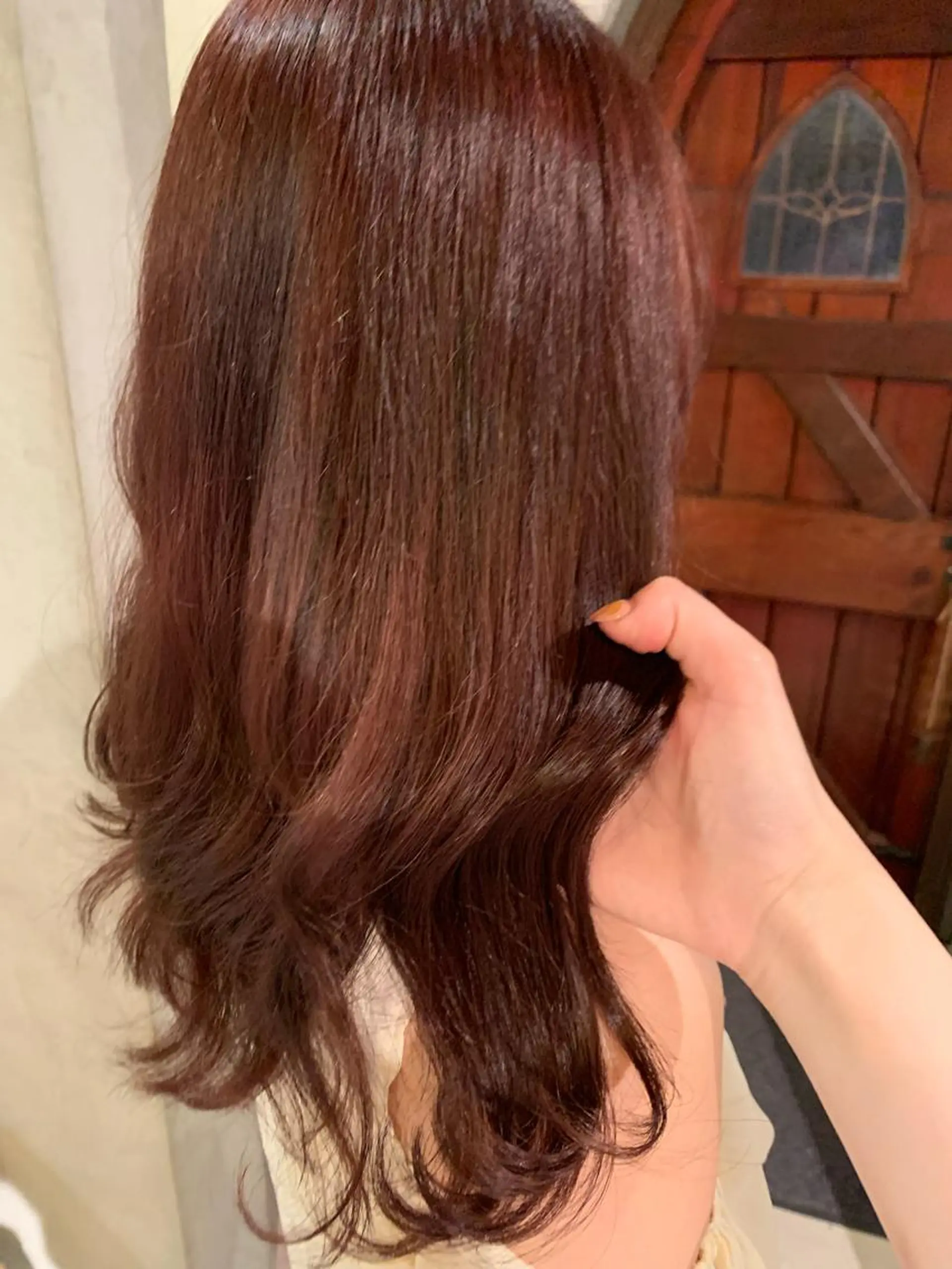 ロング カラー レイヤー/韓国ヘア 杉浦結梨のヘアスタイル