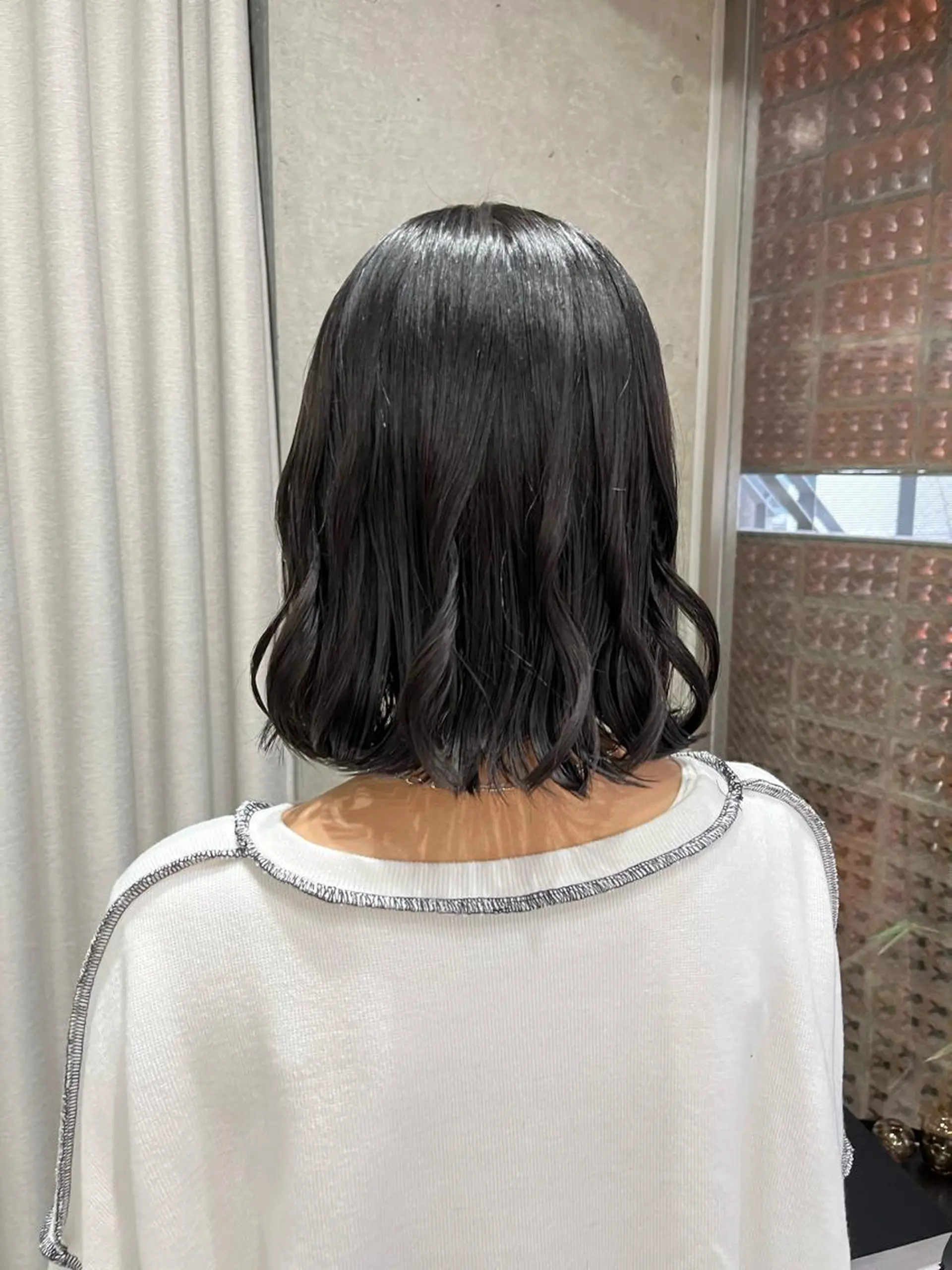 ショート パーマ カット パーマ トリートメント ロングパーマ木村 ボブパーマのヘアスタイル