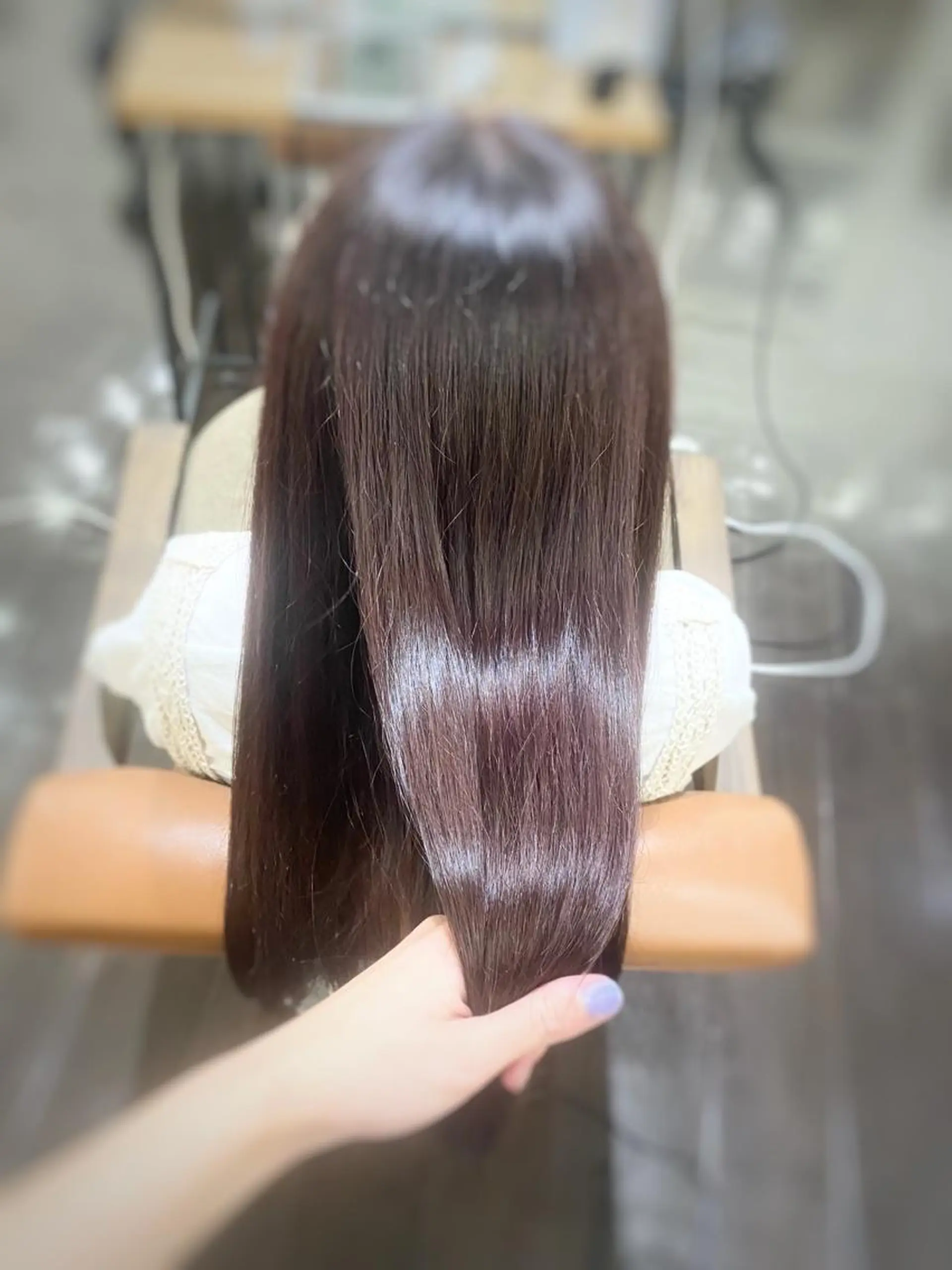 ロング カラー 透明感カラー名駅 名駅みゆのヘアスタイル