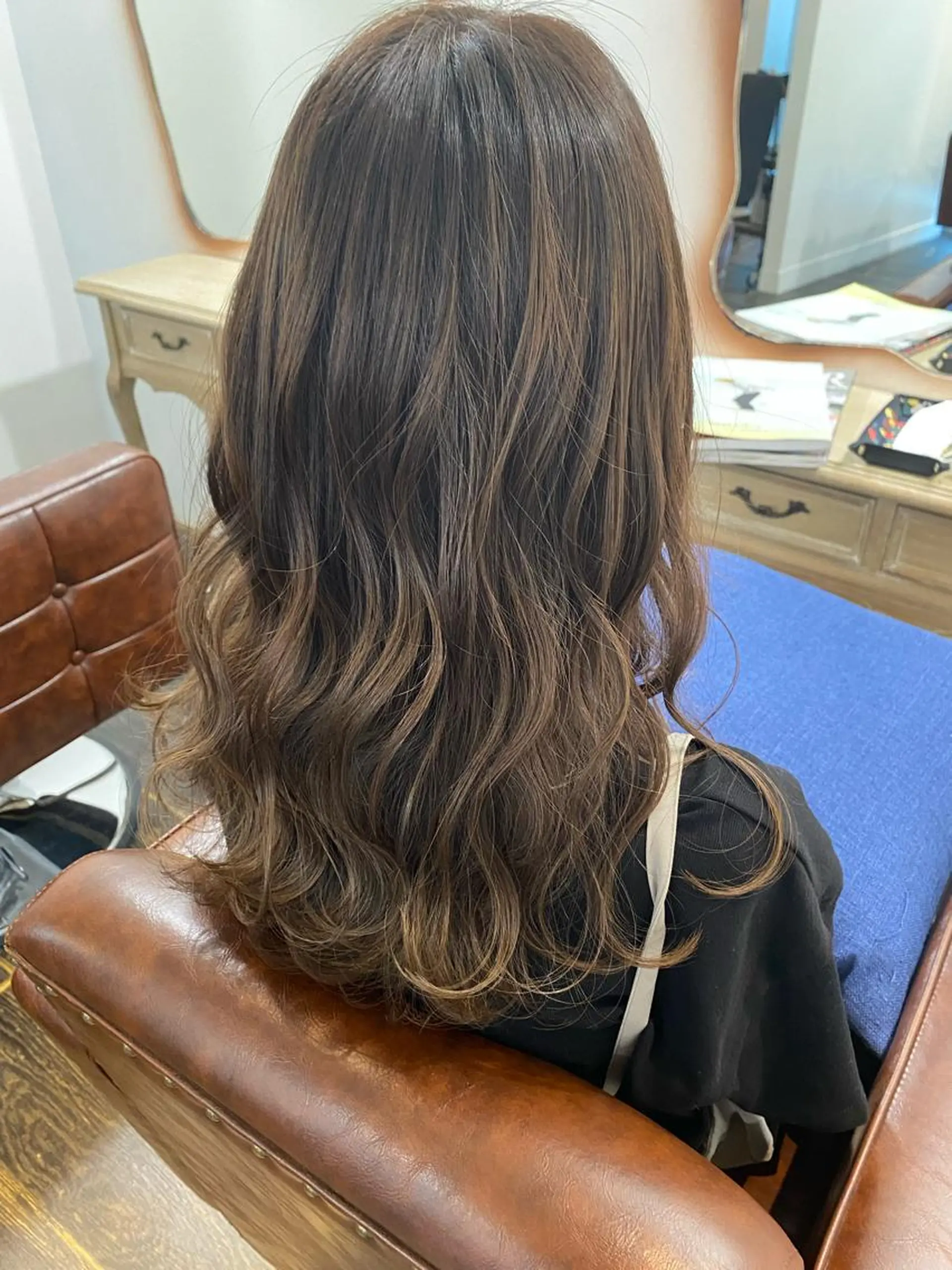 セミロング 田中 優のヘアスタイル